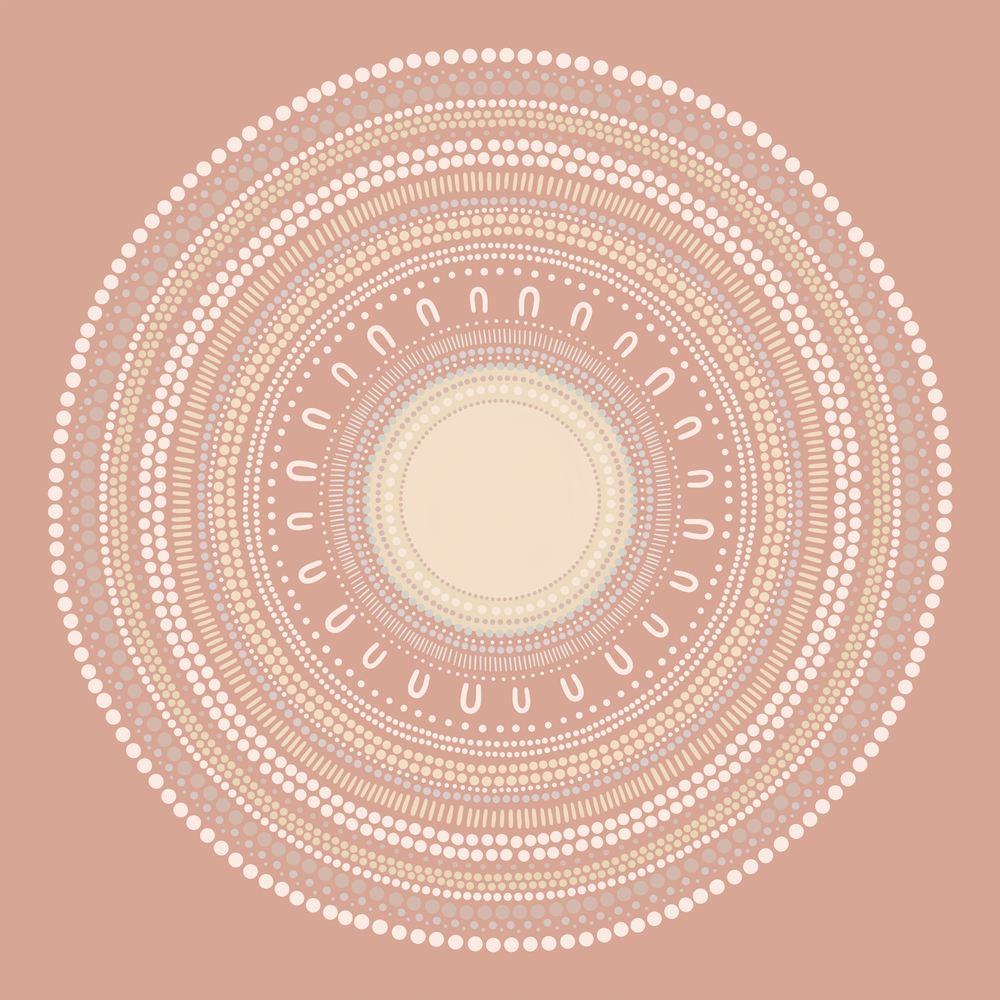 Yarning Circle Gathering, Blush tone, Style C