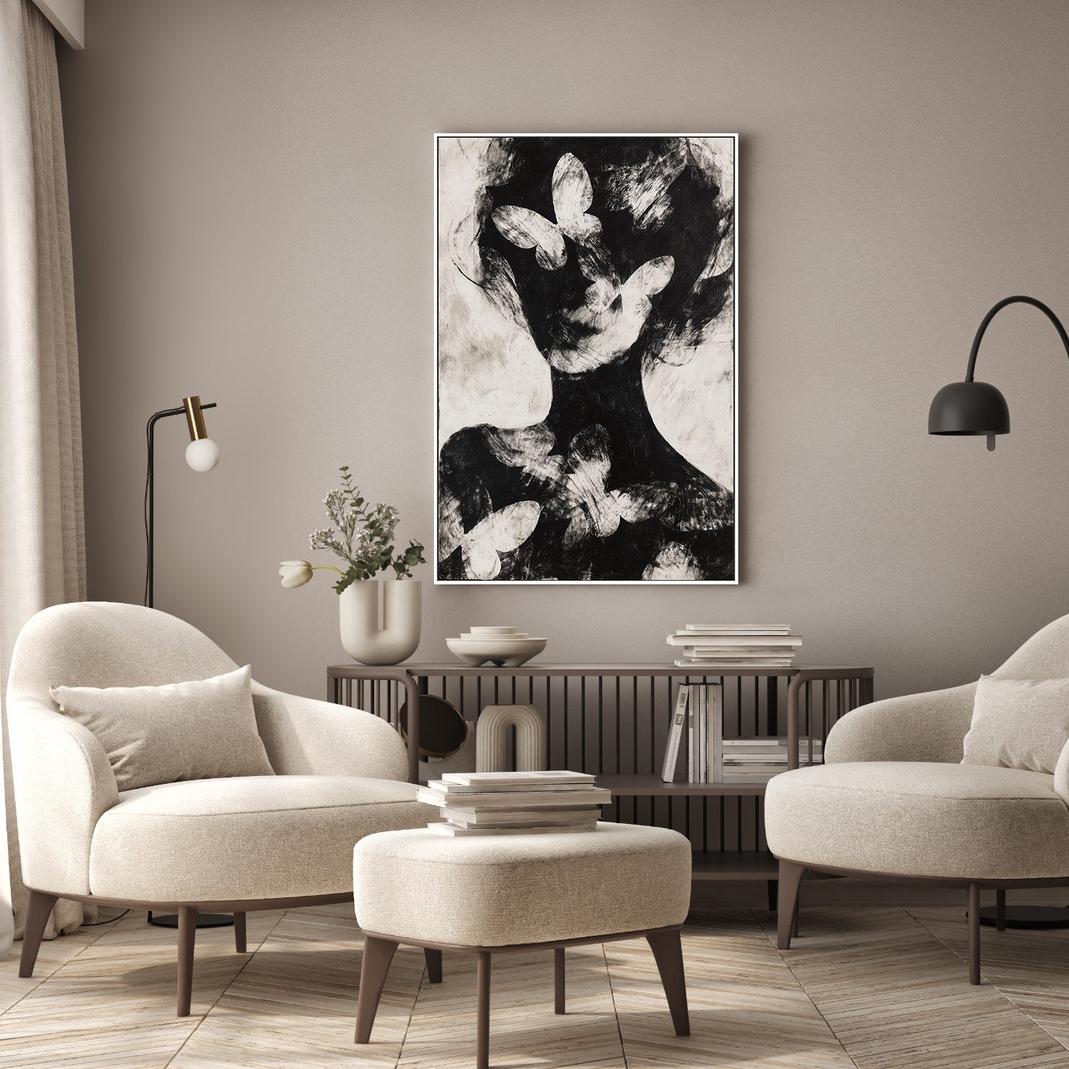 Butterfly Portrait Silhouette, Style A