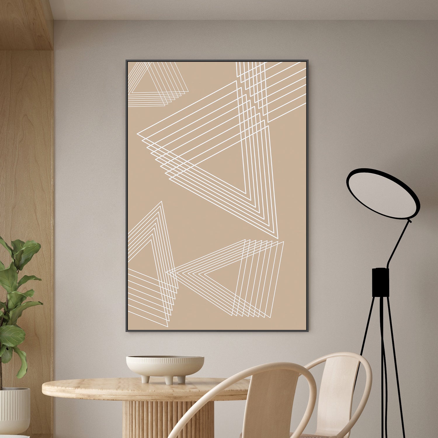 Beige Triangle Cluster