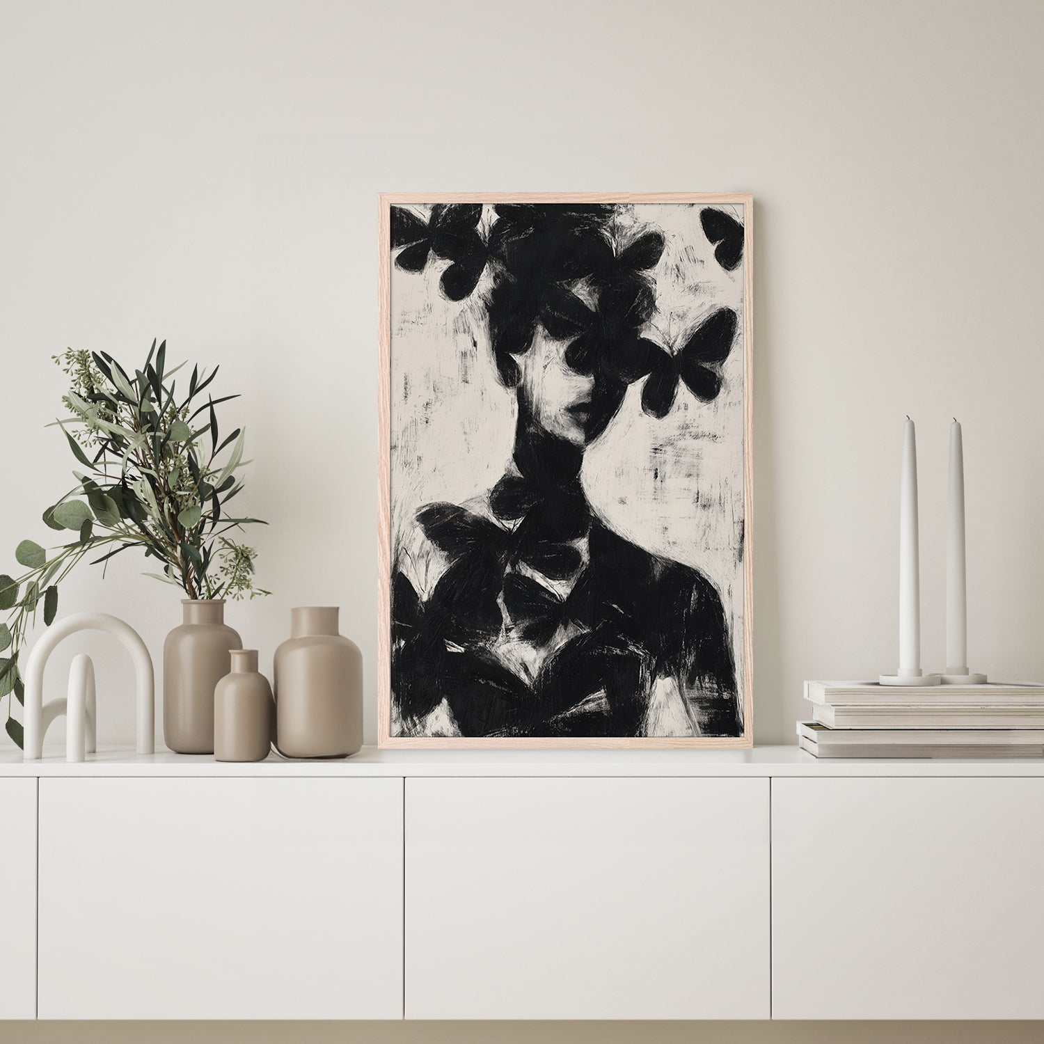 Butterfly Portrait Silhouette, Style B