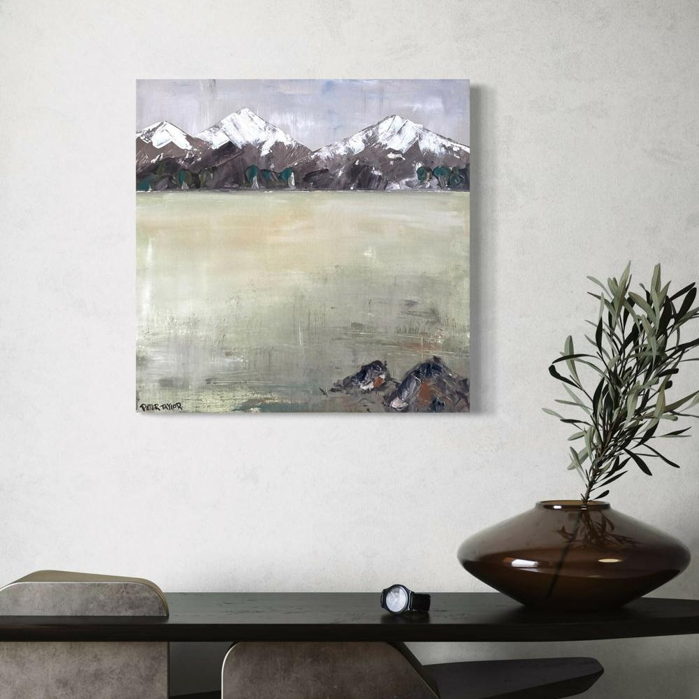 Snowy Mountains Plains-by-Peter Taylor-original art-Gioia