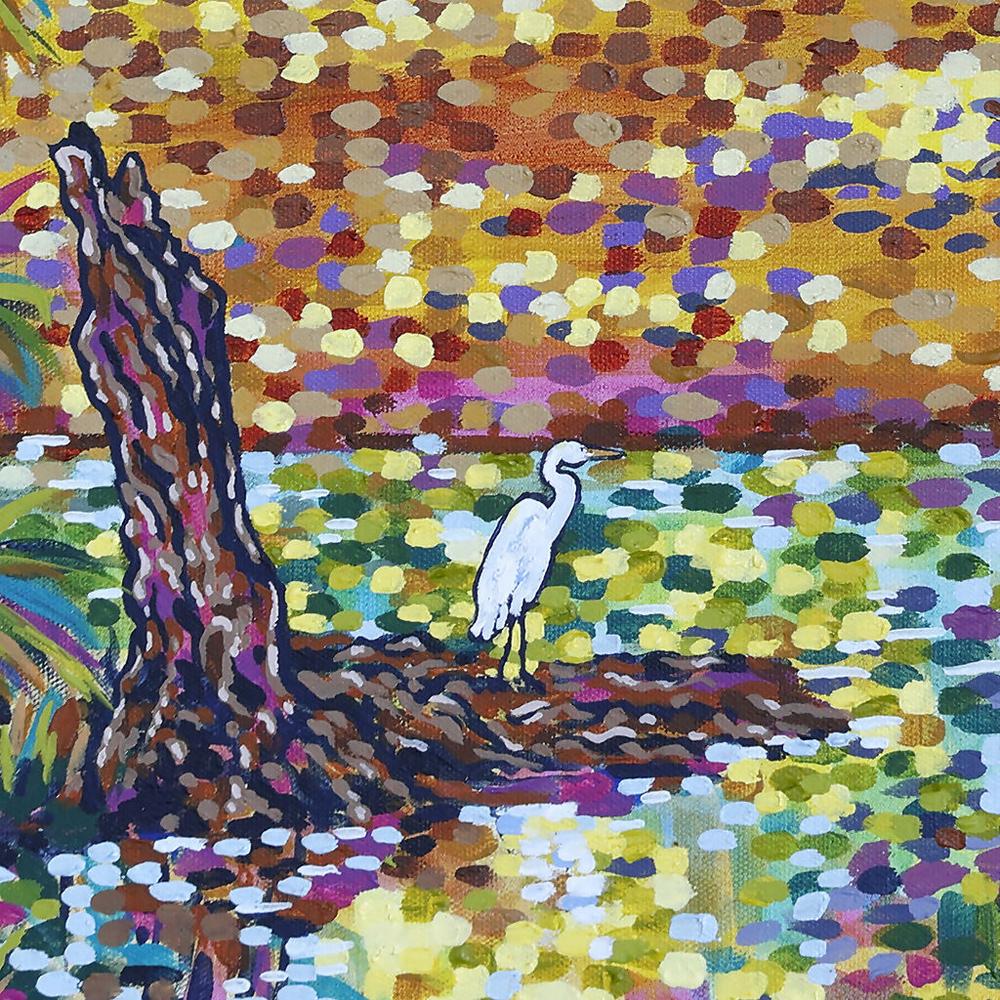 Solitude - the art of being alone-by-Judi Parkinson-original art-Gioia