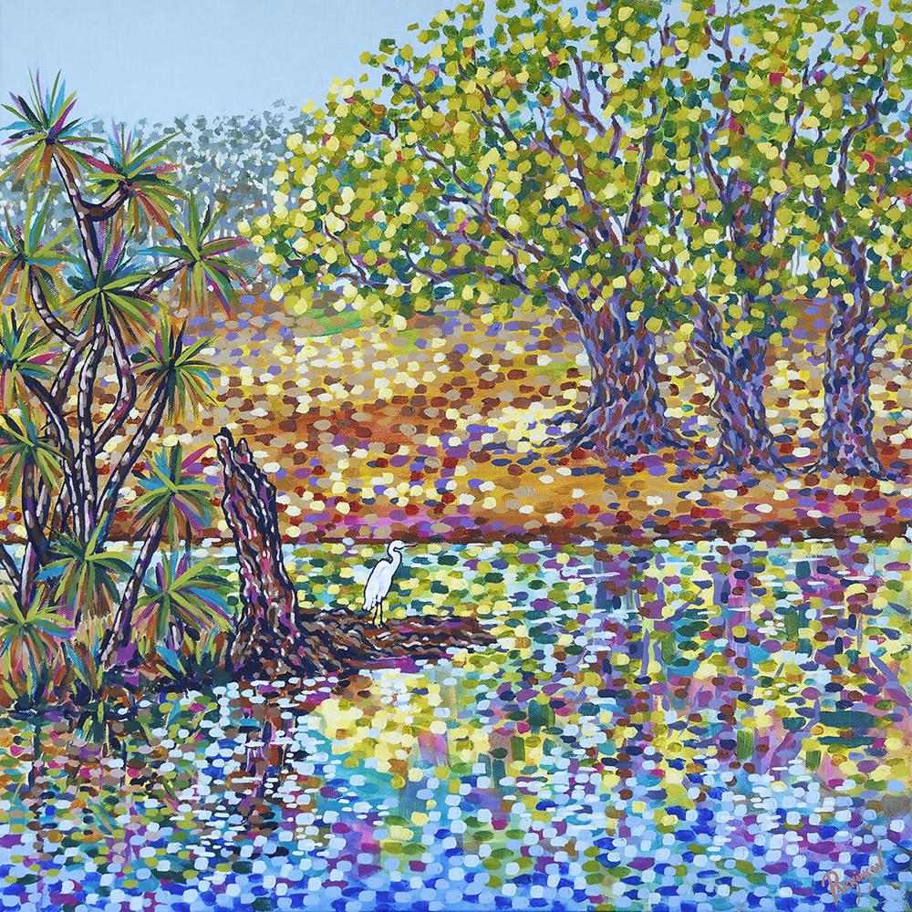 Solitude - the art of being alone-by-Judi Parkinson-original art-Gioia