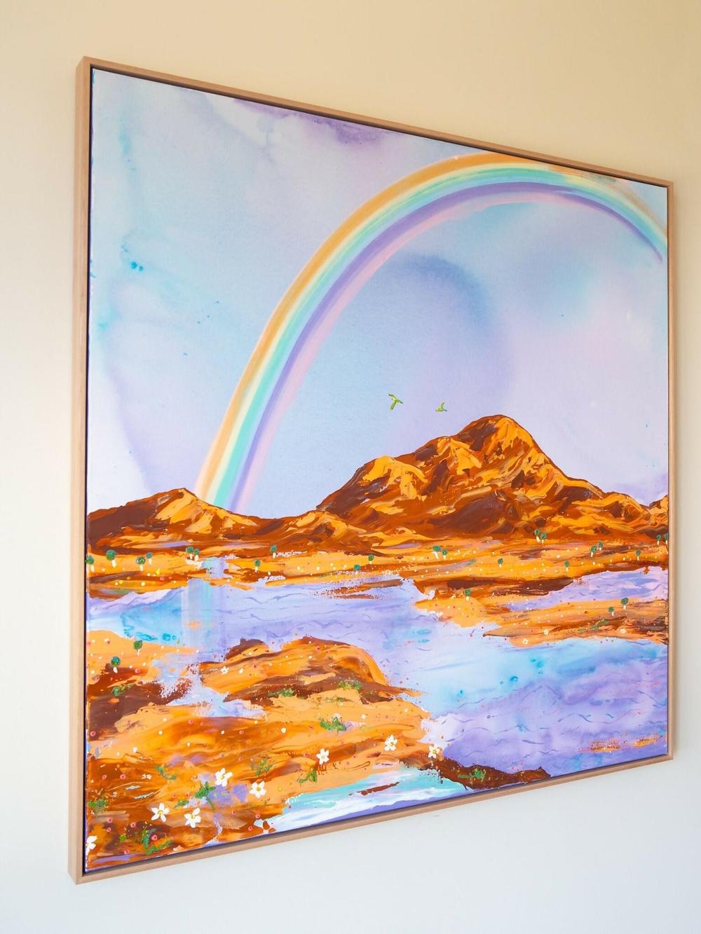 Somewhere Over The Rainbow , Original Artwork-by-Elle Pervez-original art-Gioia