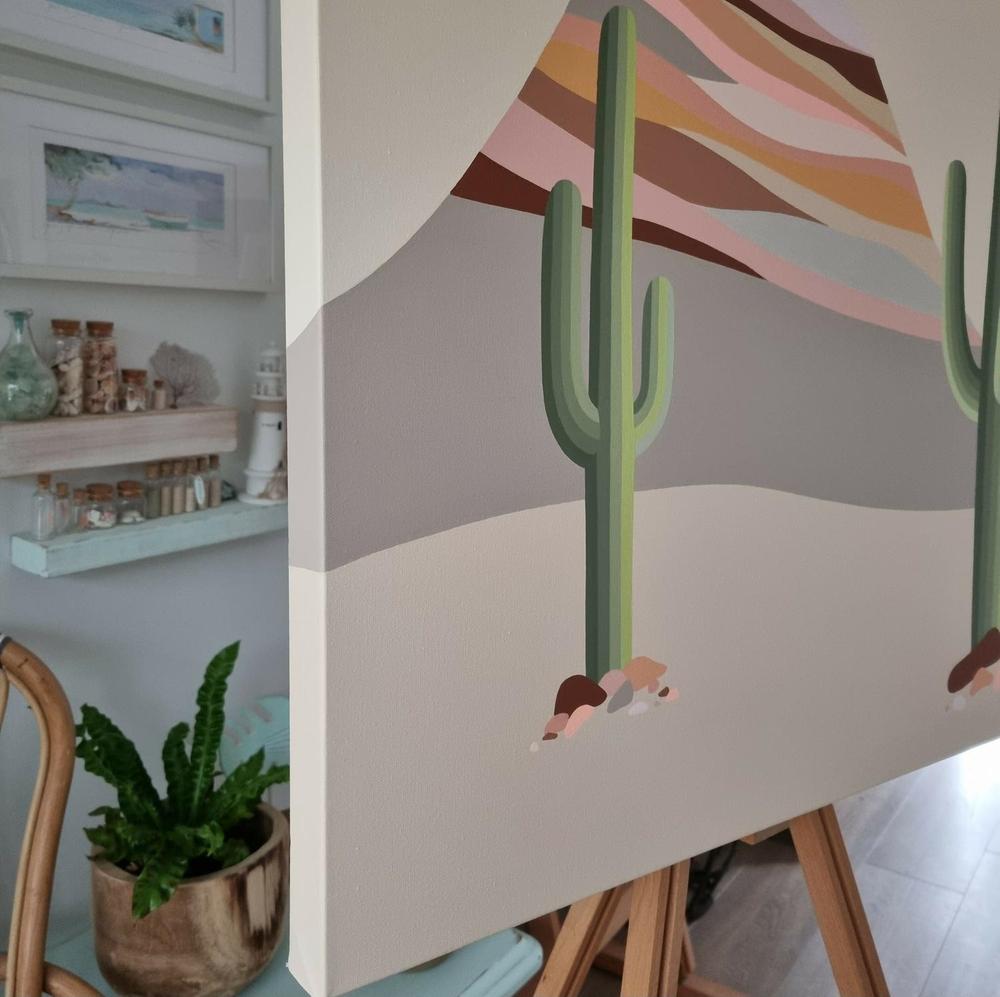 Sonora #4, Original Hand-Painted Canvas By Michelle Jirsensky-by-Michelle Jirsensky-original art-Gioia