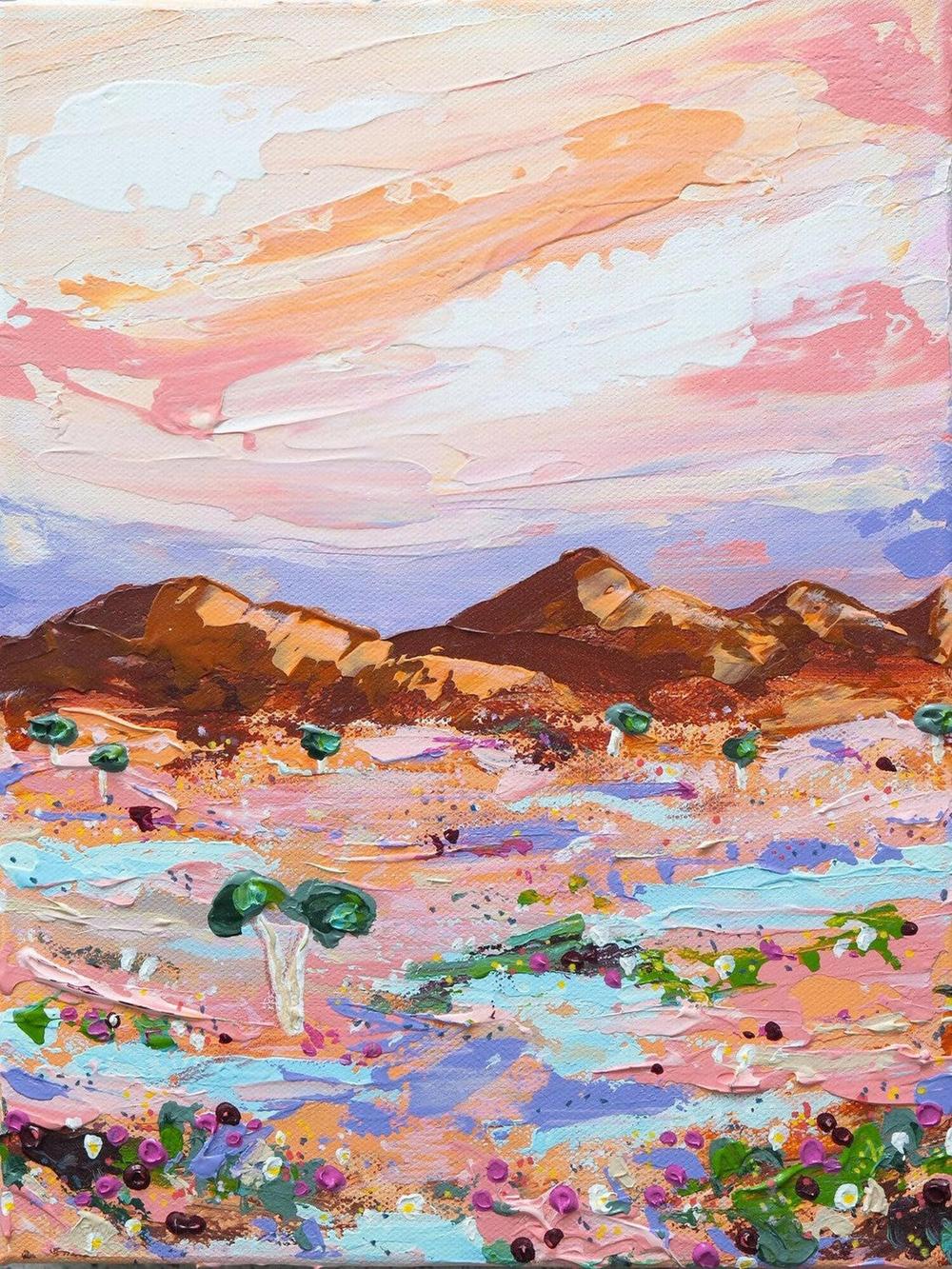 Sounds of the Morning , Original Artwork-by-Elle Pervez-original art-Gioia