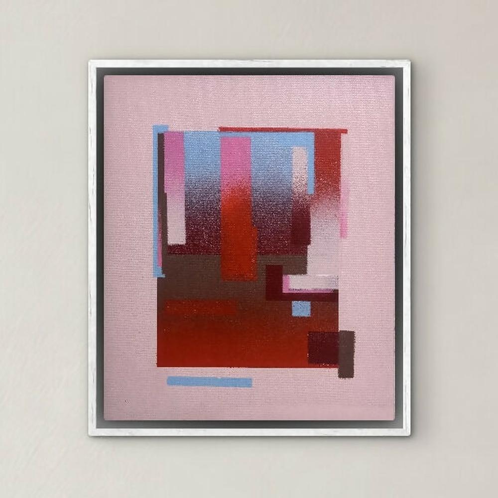 South Western Retro Beige-by-jake reston-original art-Gioia