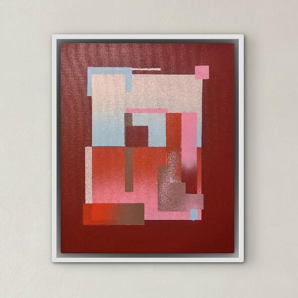 South Western Retro Crimson-by-jake reston-original art-Gioia
