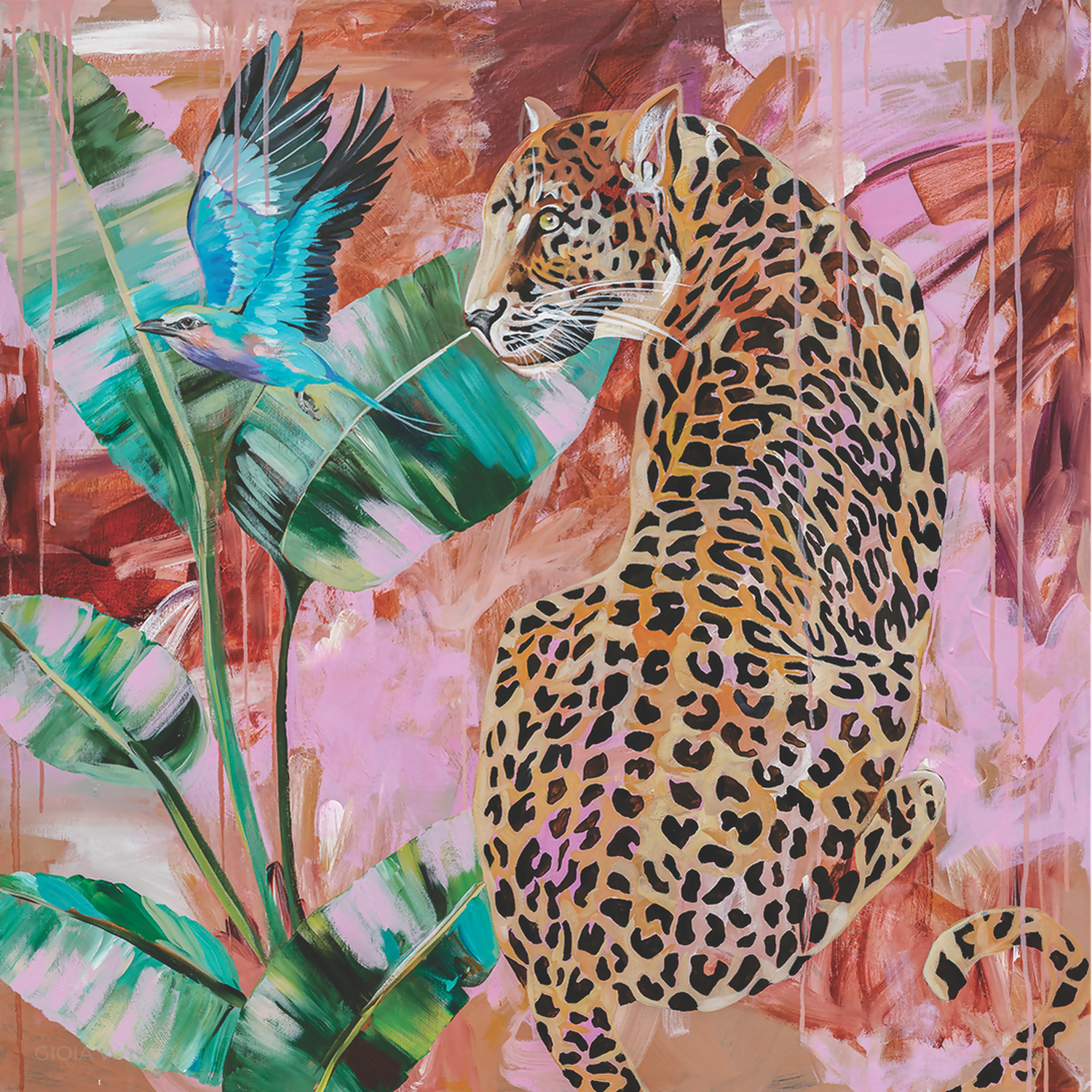 Distant Longing Acrylic On Canvas 92X92Cm By Heylie Morris Original Artwork