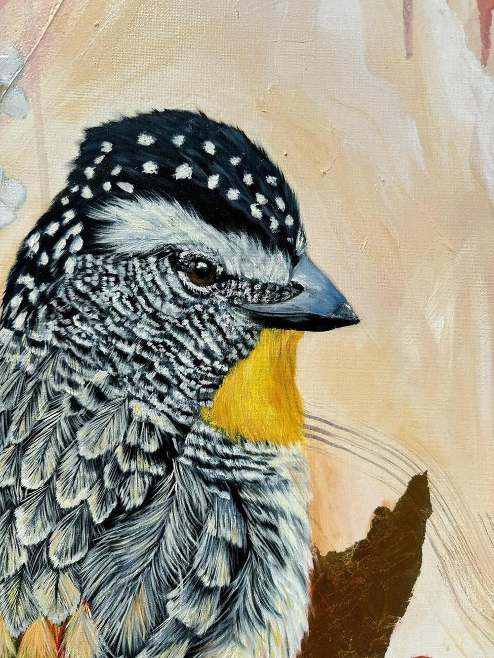 Spotted Beauty, Original Hand-Painted Canvas By Emily Birdsey-by-Emily Birdsey Fine Art-original art-Gioia
