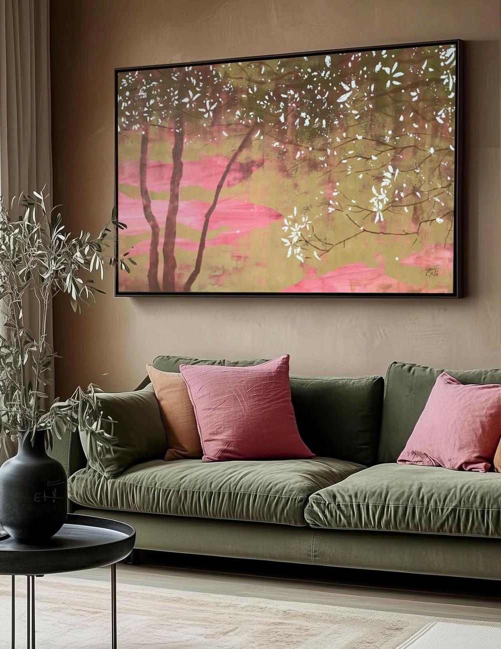 Spring Blossom, Original Hand-painted Canvas by Ekaterina Prisich-by-Ekaterina Prisich-original art-Gioia