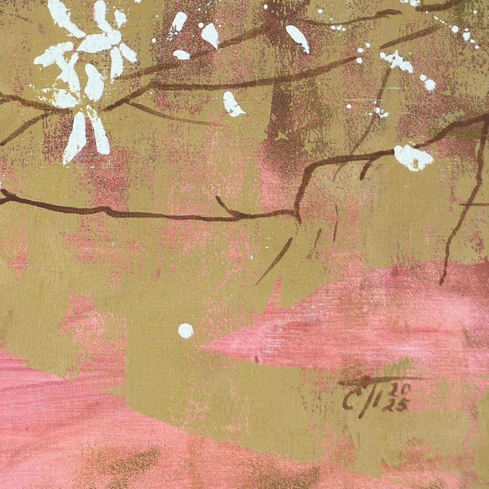Spring Blossom, Original Hand-painted Canvas by Ekaterina Prisich-by-Ekaterina Prisich-original art-Gioia