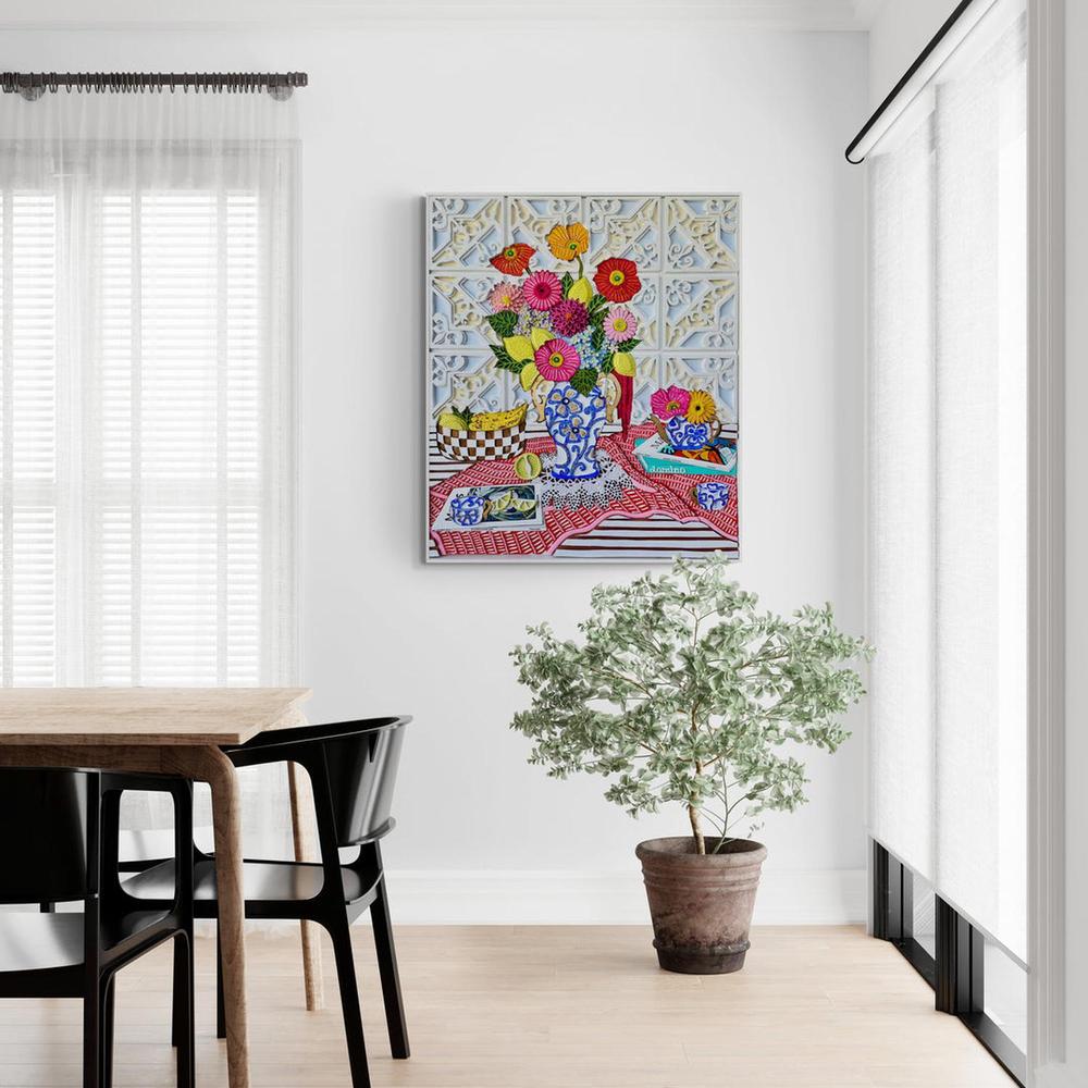 Springtime Medley, Original Mixed Media By Misha Harrison-by-Gioia Wall Art-original art-Gioia