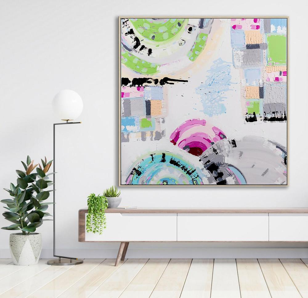 St Kilda Sky, Original Hand-Painted Canvas By Ani Ipradjian-by-Ani Ipradjian-original art-Gioia