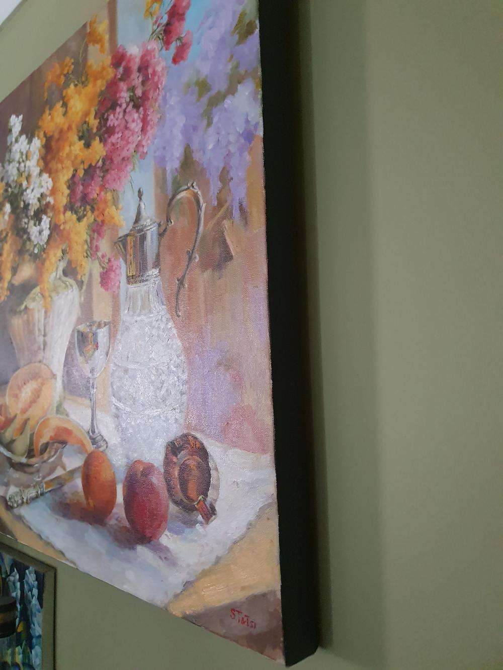Still Life with Rockmelon-by-Tatyana Soboleva-original art-Gioia