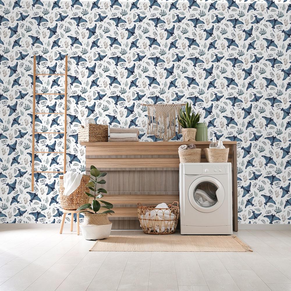 Stingrays-wallpaper-eco-friendly-easy-removal-Gioia Wall Art-5