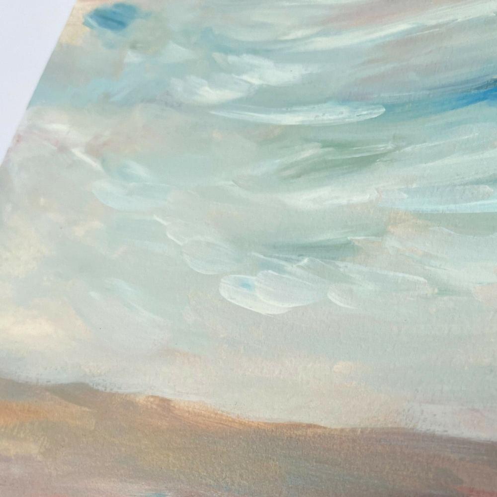 Summer Evening, Original Hand-Painted Canvas By Lucrecia Caporale-by-Lucrecia Caporale-original art-Gioia