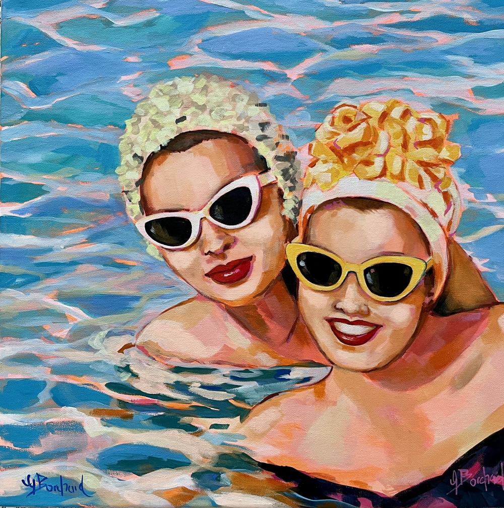 Summer Fun-by-Glenda Borchard Original Art-original art-Gioia