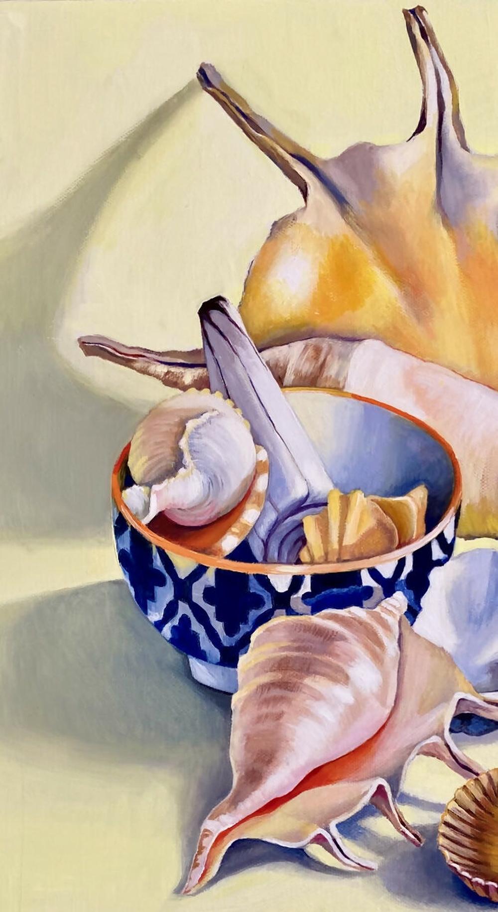 Summer Shells-by-Carol Forbes Croad-original art-Gioia