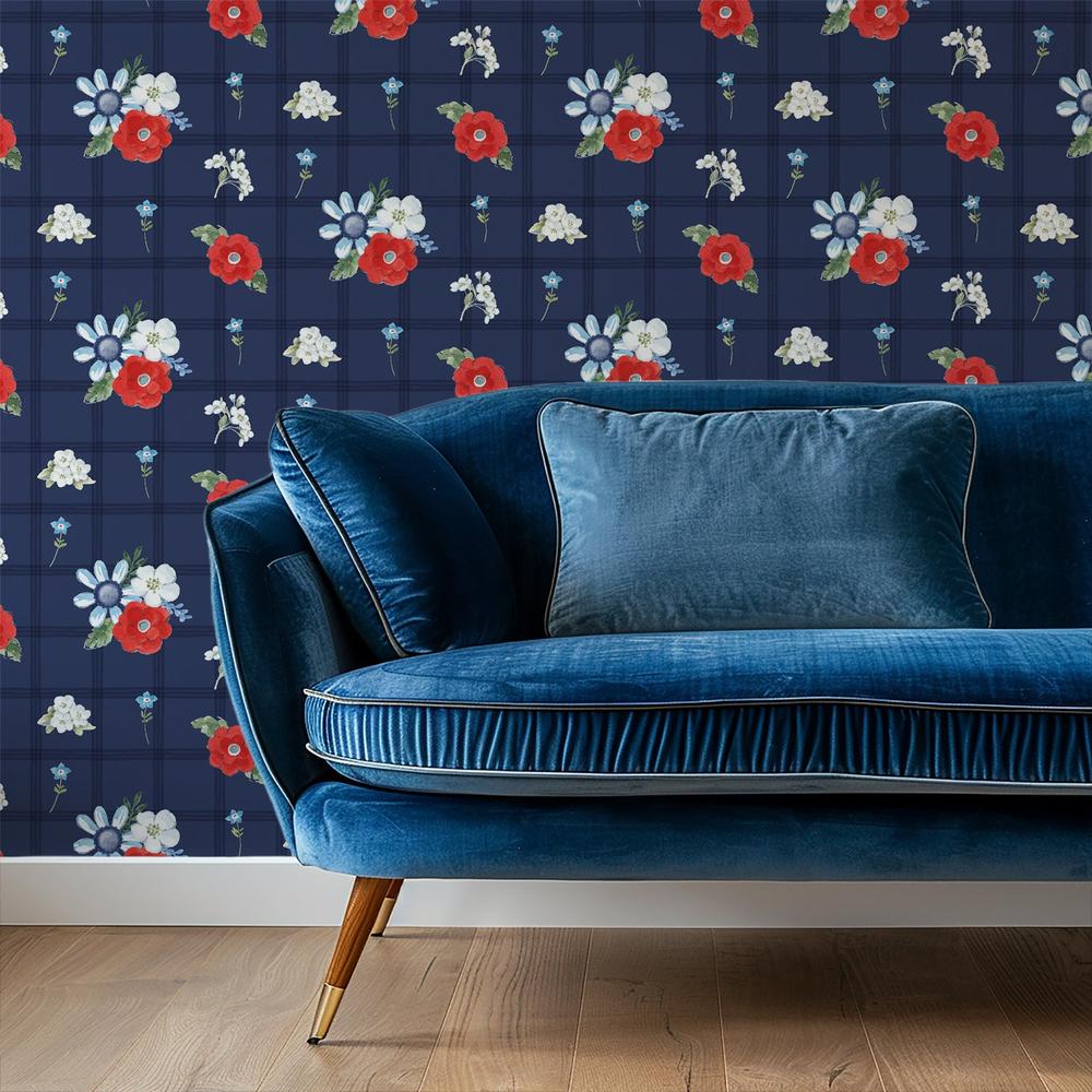 Summer Stems Pattern IIIB-wallpaper-eco-friendly-easy-removal-Beth Grove-5