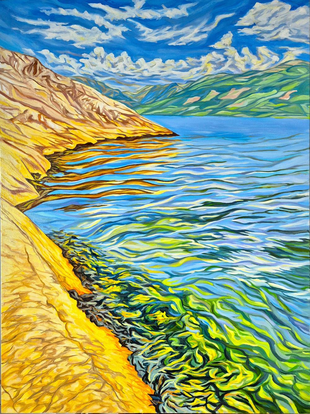 Summer at Hardanger Fjord-by-Brian Purcell-original art-Gioia