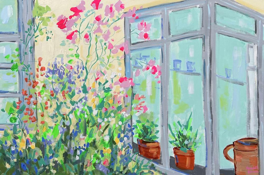 Summer in Willowvale, Nairn. Original painting by Meredith Howse.-by-Meredith Howse-original art-Gioia