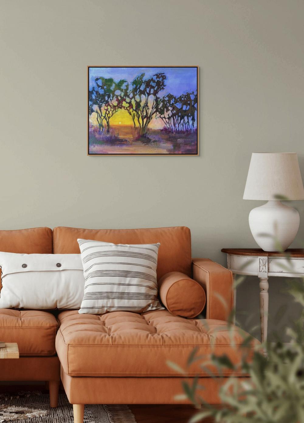 Sunset Riot-by-Claire Skeet-original art-Gioia