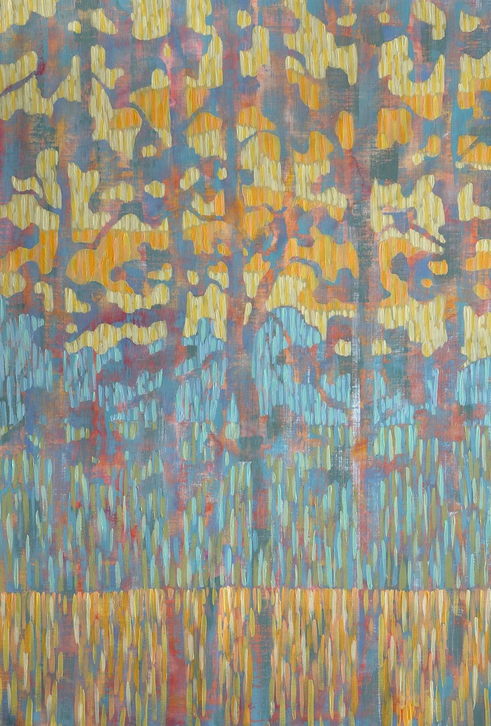 Sunset on the River. Diptych. Original Artwork-by-Ekaterina Prisich-original art-Gioia