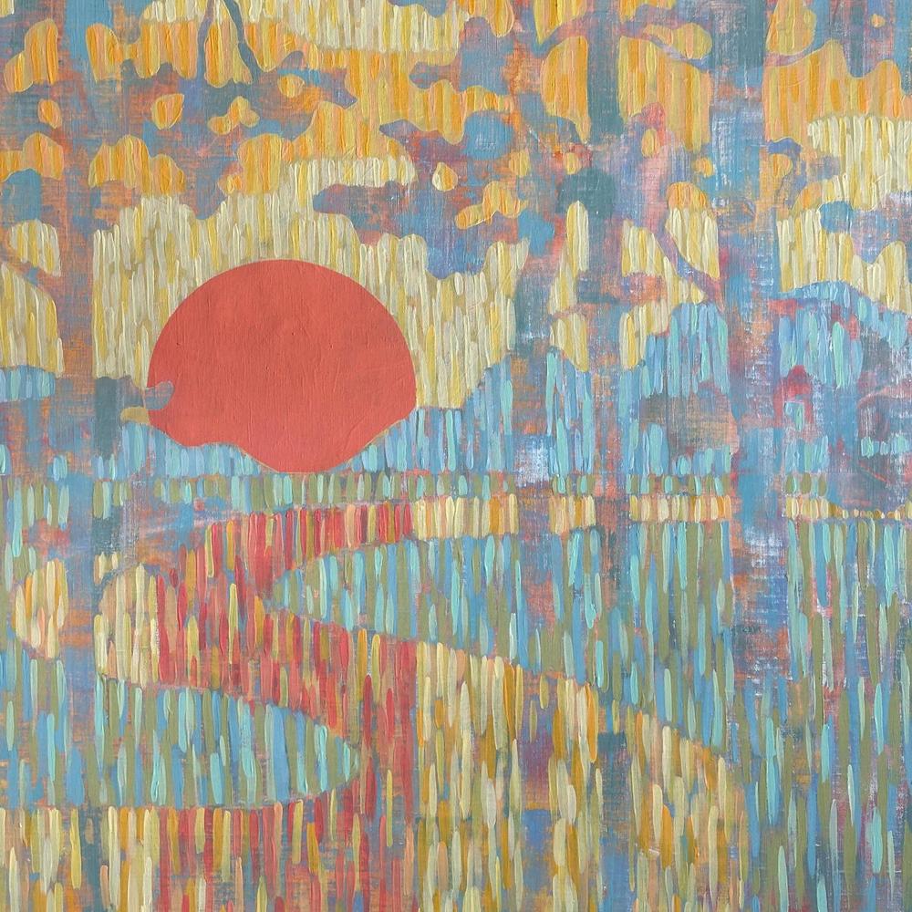 Sunset on the River. Diptych. Original Artwork-by-Ekaterina Prisich-original art-Gioia