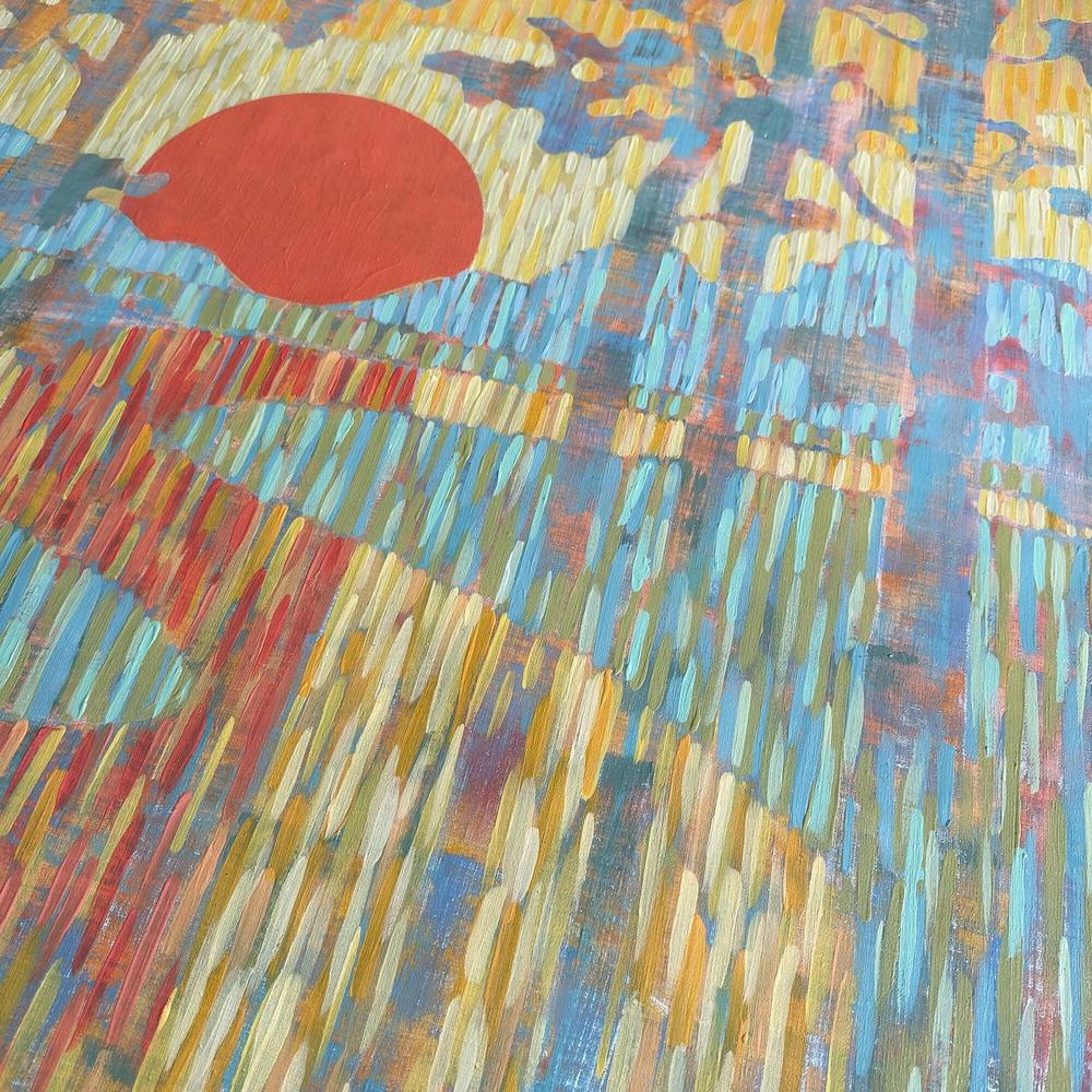 Sunset on the River. Diptych. Original Artwork-by-Ekaterina Prisich-original art-Gioia