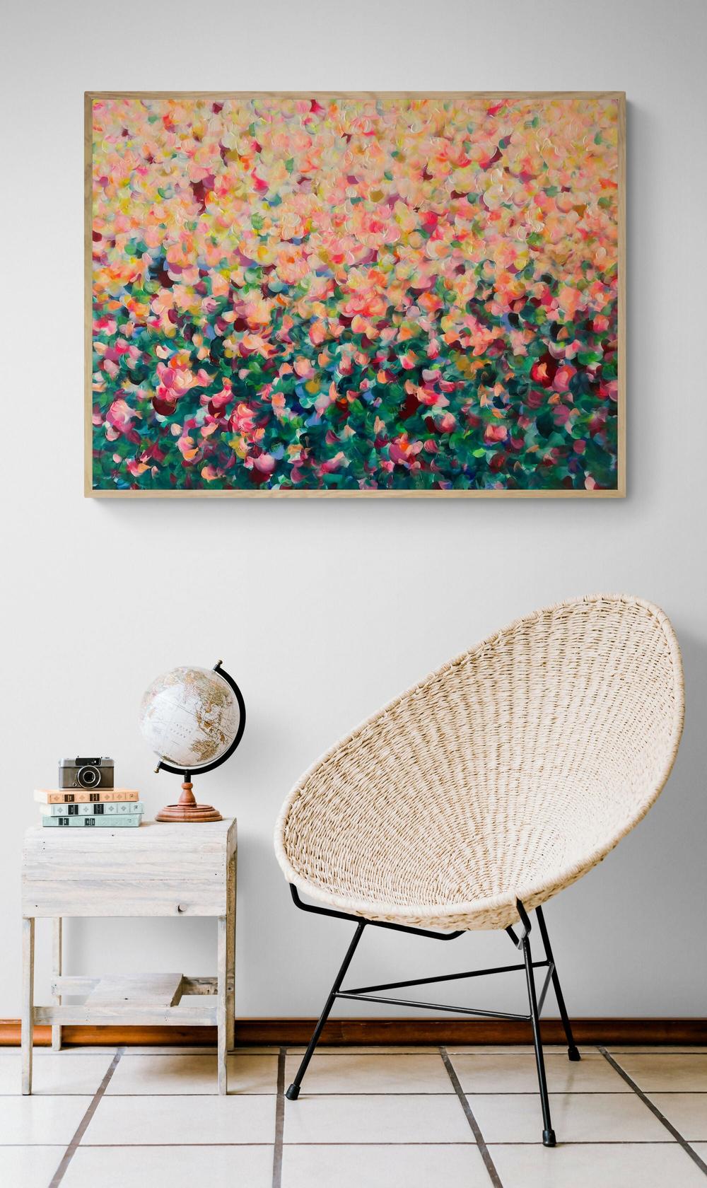 Sunshine Petals , Original Artwork-by-Katherine Spiller-original art-Gioia