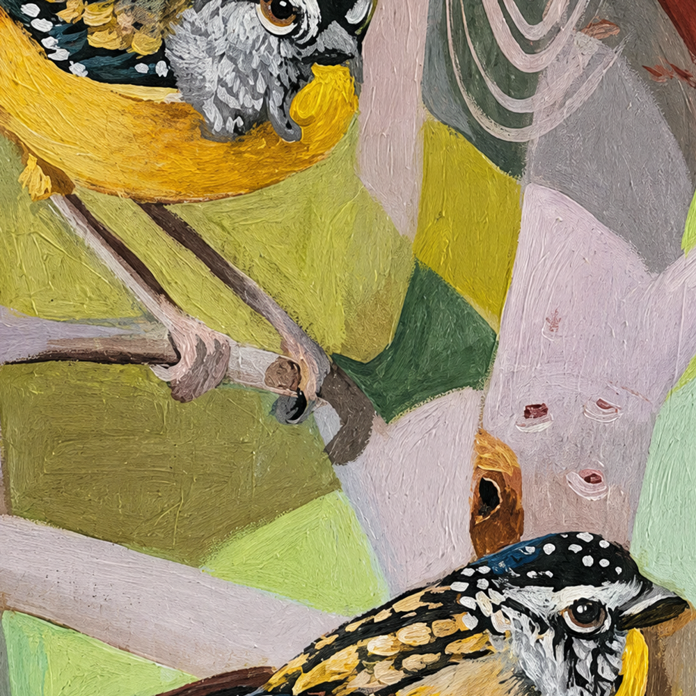 Pardalote with Gumnuts