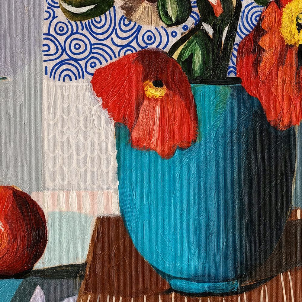 Poppies with Fruit