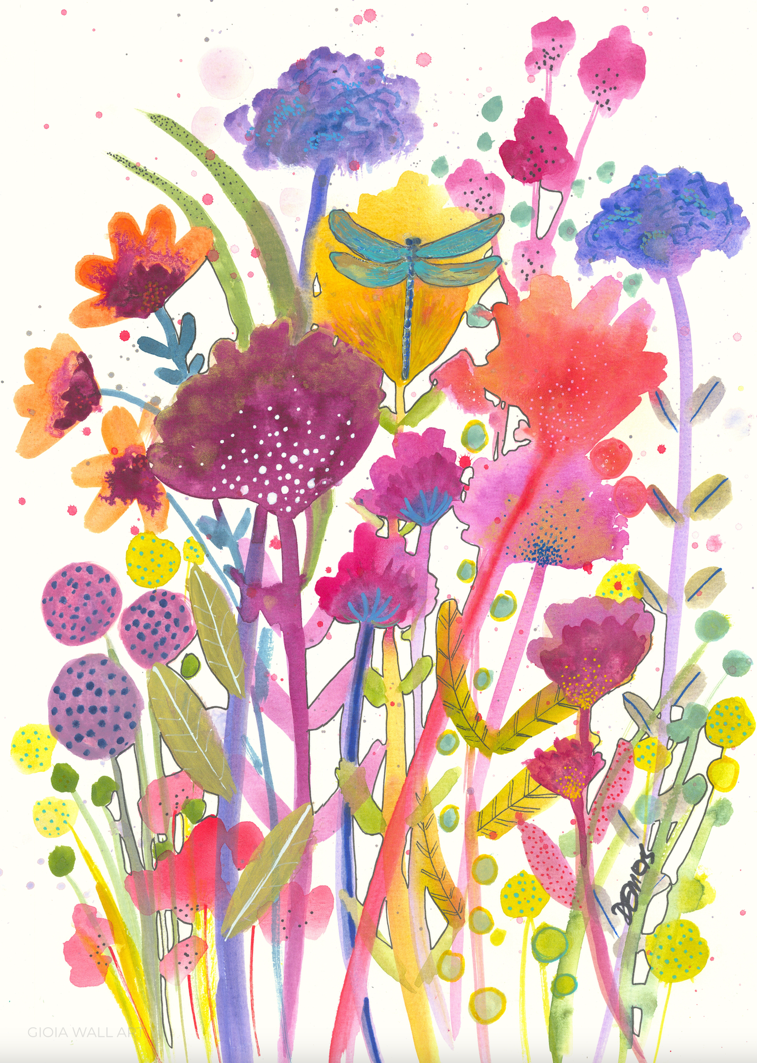 Ukiyo (The Floating World) Original Artwork By Sylvie Demers 29.21 X 41.91 Cm