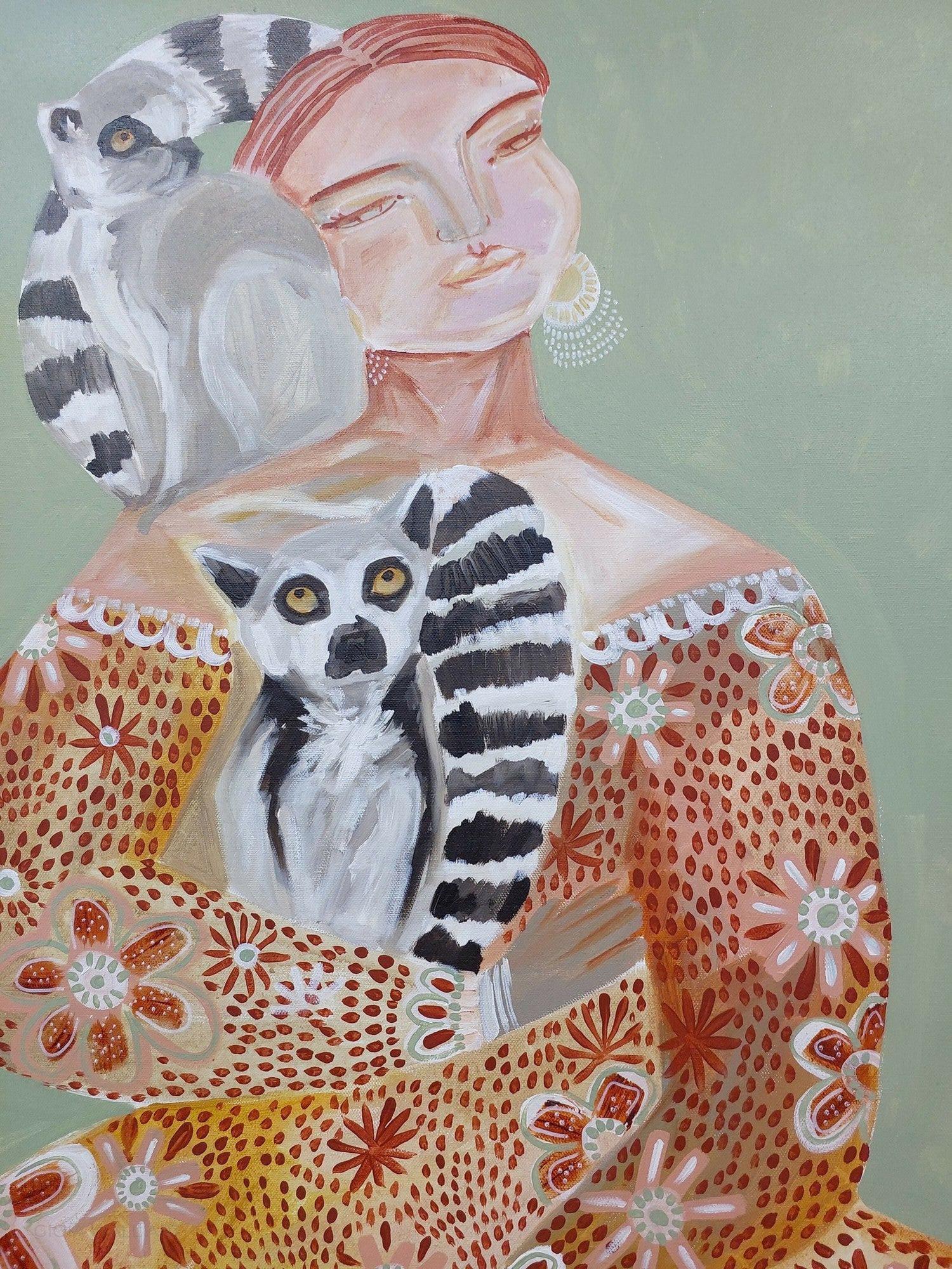 Leah Acrylic On Canvas 76X101Cm By Amanda Skye Original Artwork
