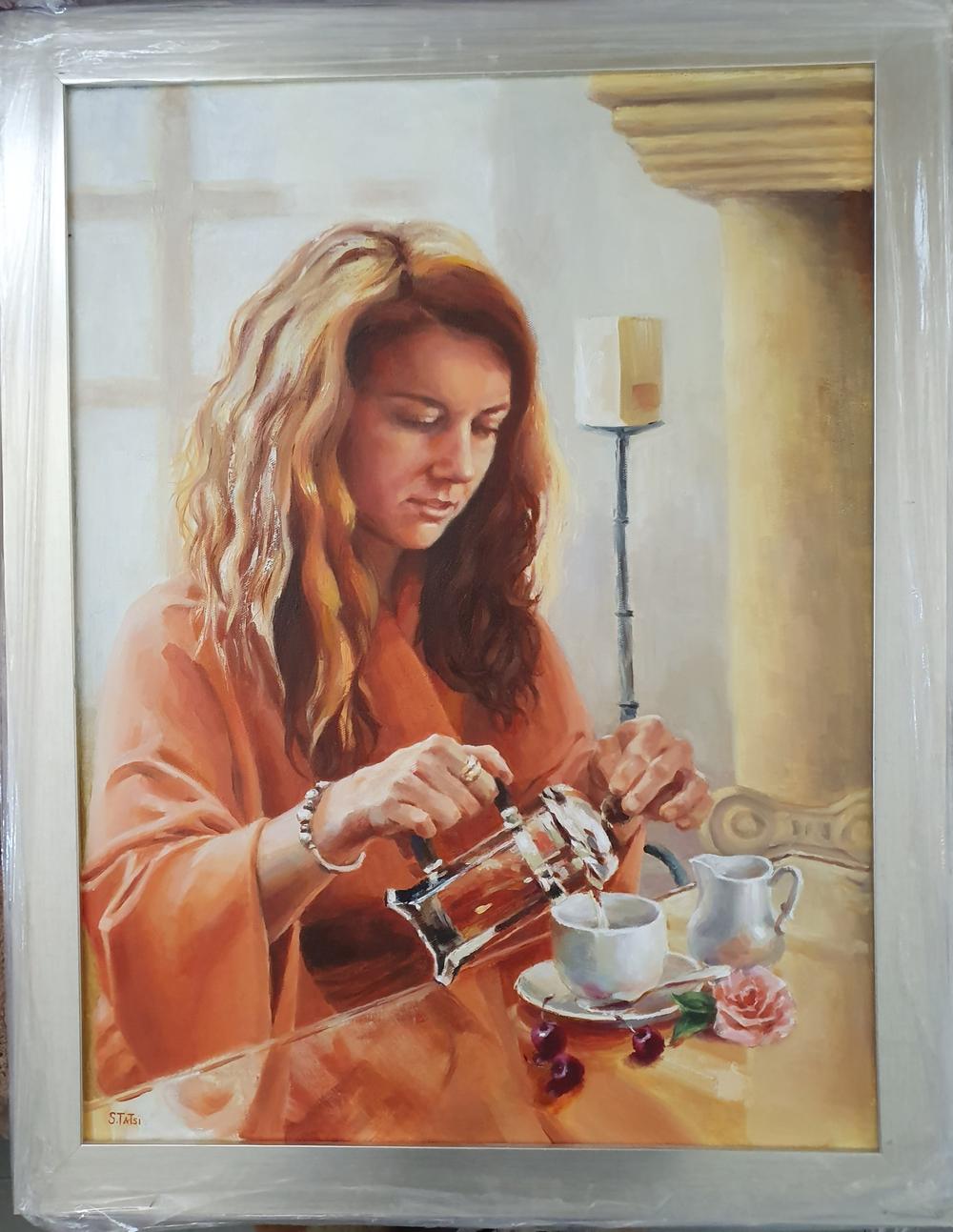 Tea Break-by-Tatyana Soboleva-original art-Gioia
