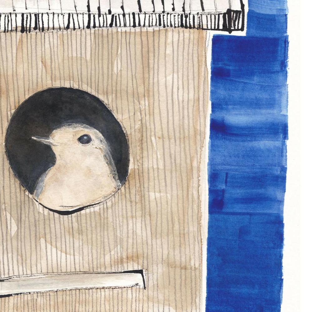 The Birdhouse Robin - 02 - Original Artwork-by-Danushka Abeygoda-original art-Gioia