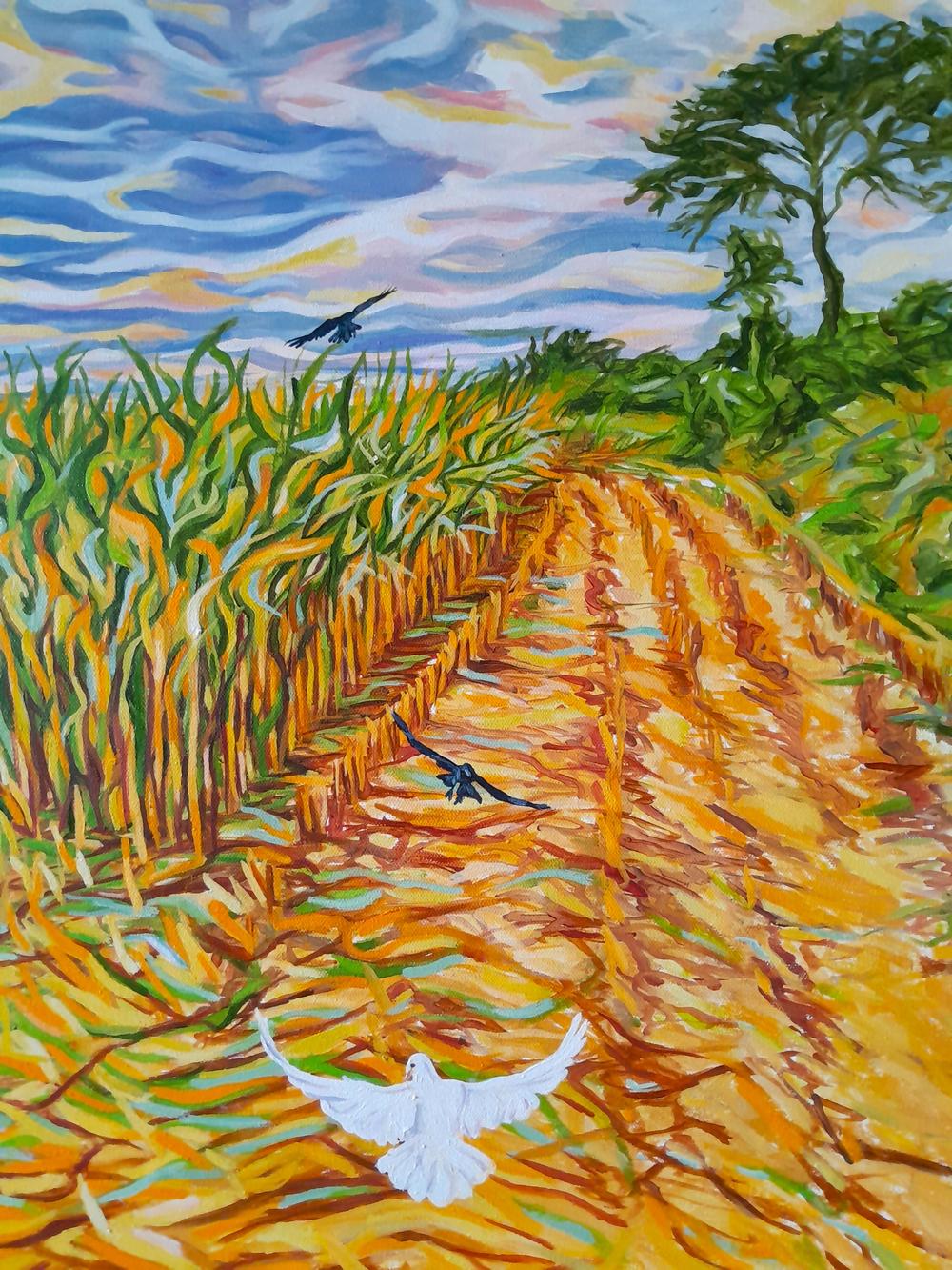 The Cornfield-by-Brian Purcell Original Art-original art-Gioia