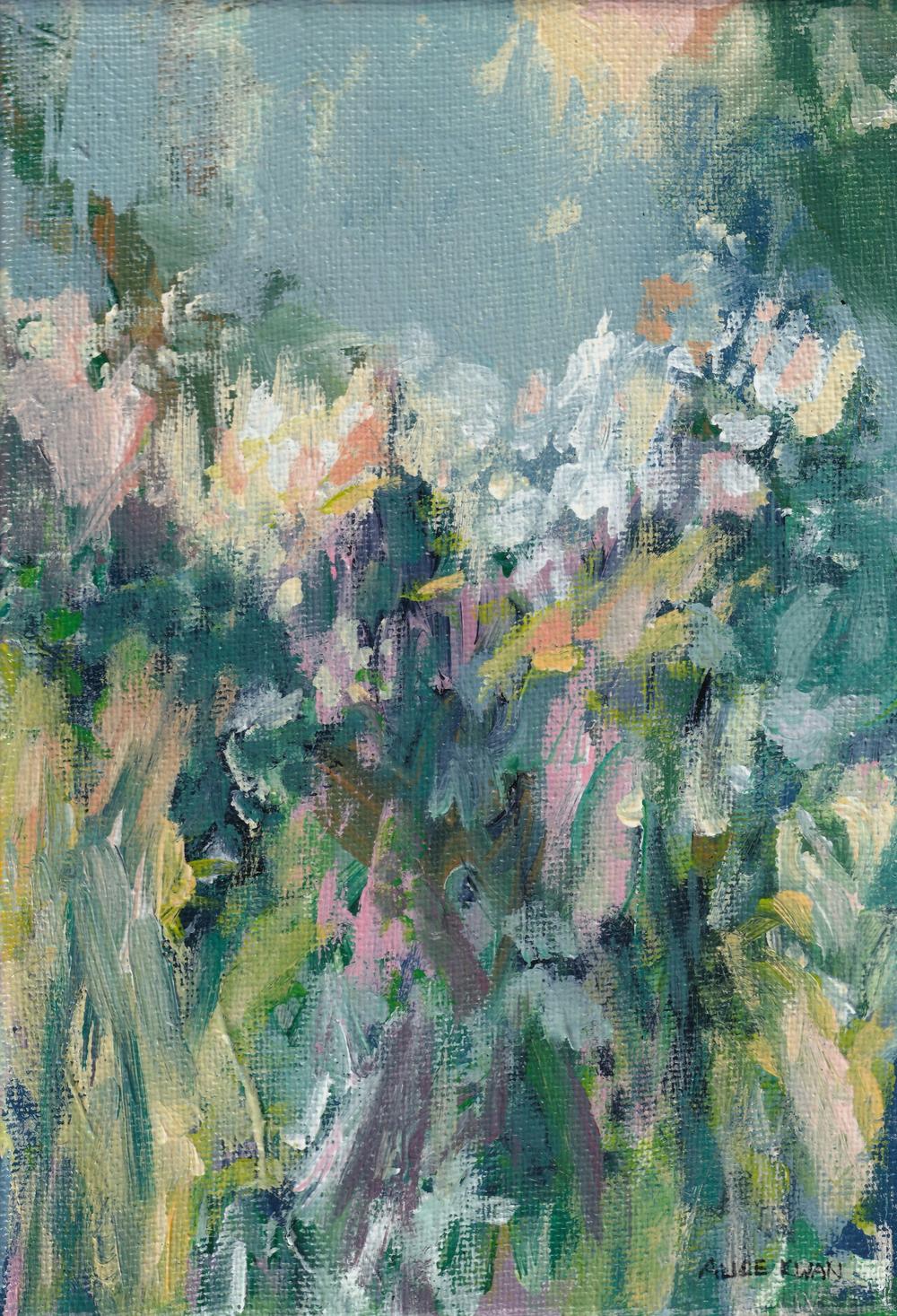 The Field in Flower , Original Artwork-by-Alice Kwan-original art-Gioia