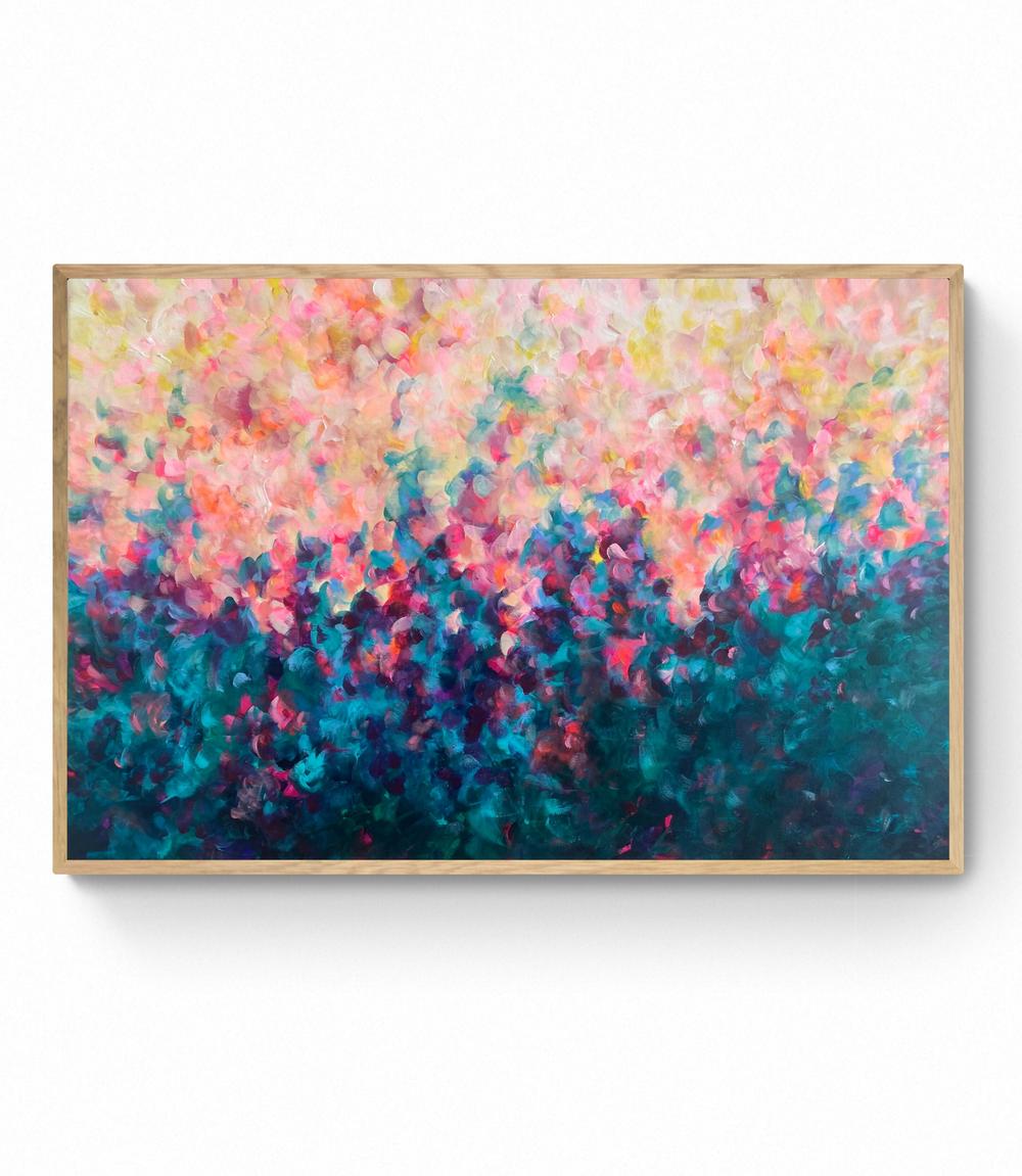 The Garden Breathes Love , Original Artwork-by-Katherine Spiller-original art-Gioia