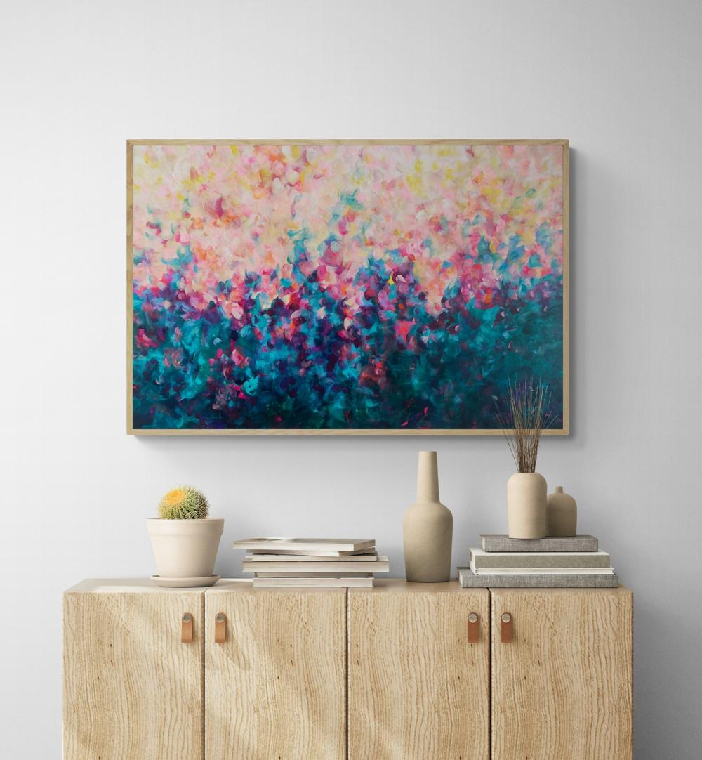 The Garden Breathes Love , Original Artwork-by-Katherine Spiller-original art-Gioia