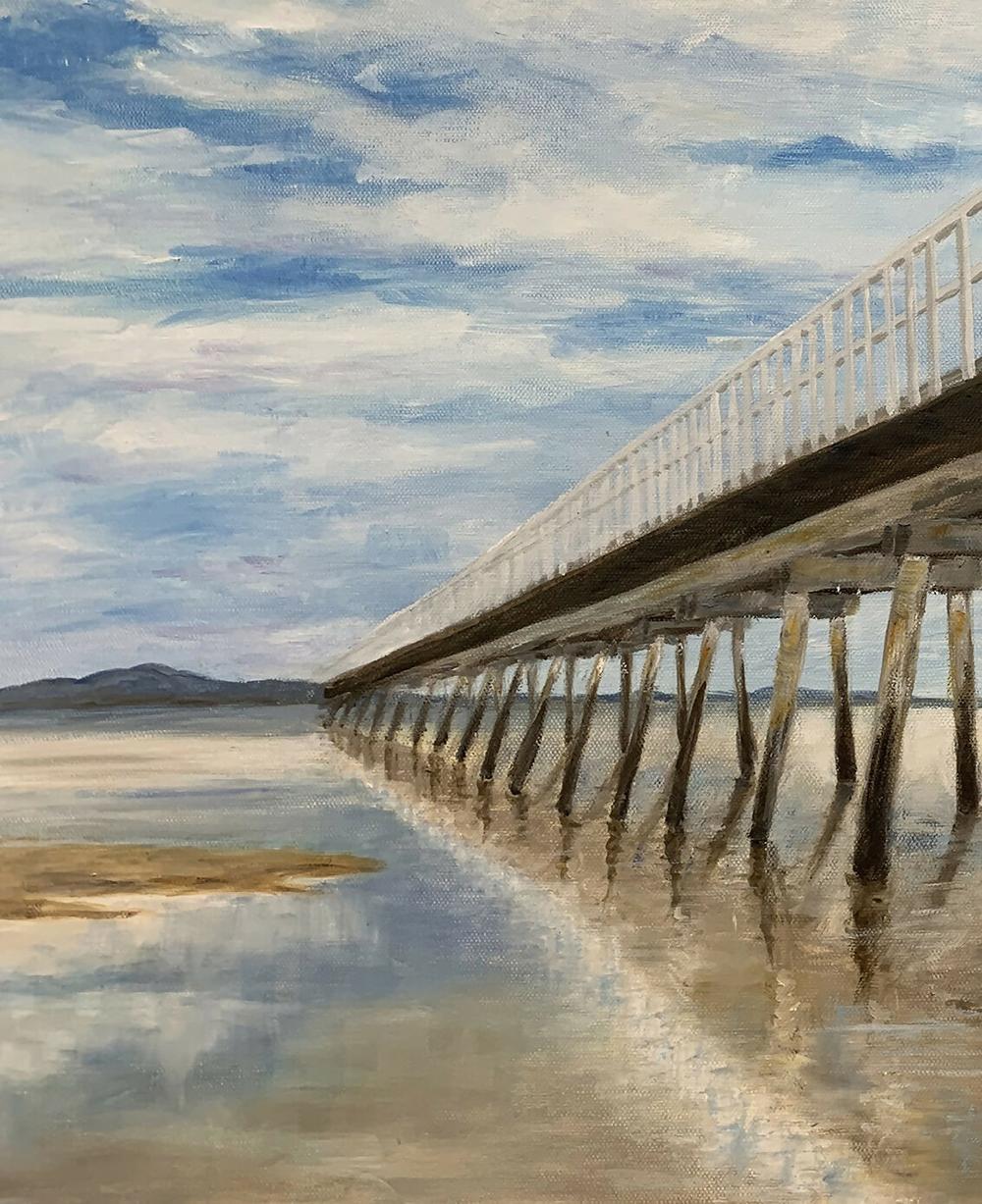 The Jetty-by-Pamela Gleeson-original art-Gioia