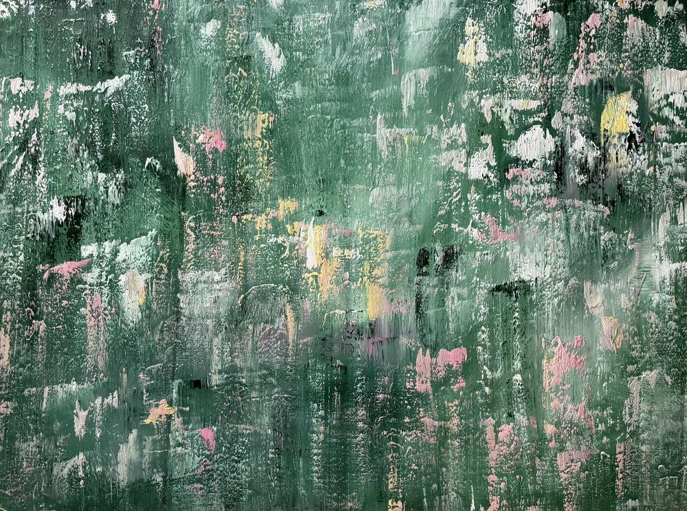 The Old Garden Waking Up , Original Artwork-by-Alanah Jarvis-original art-Gioia