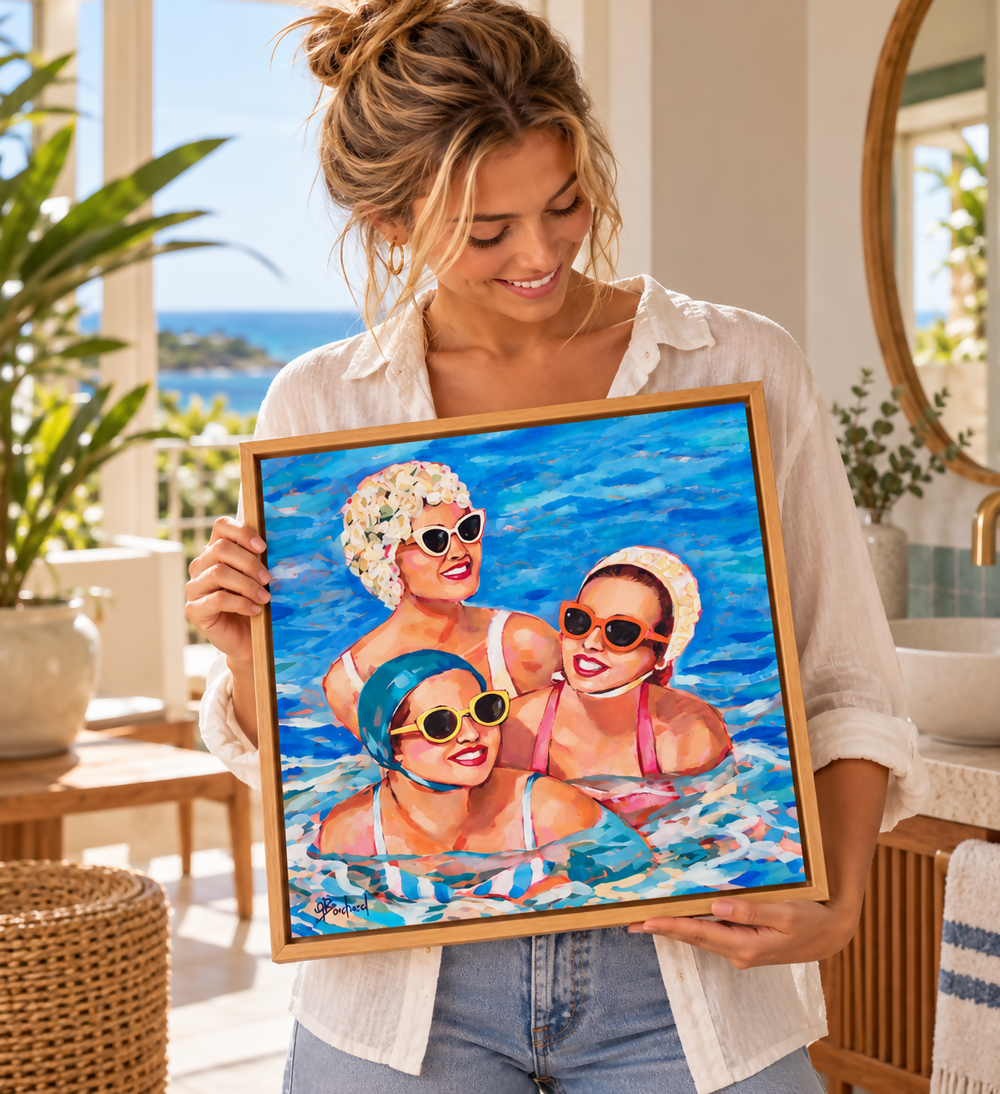 The Three of Us-by-Glenda Borchard-original art-Gioia