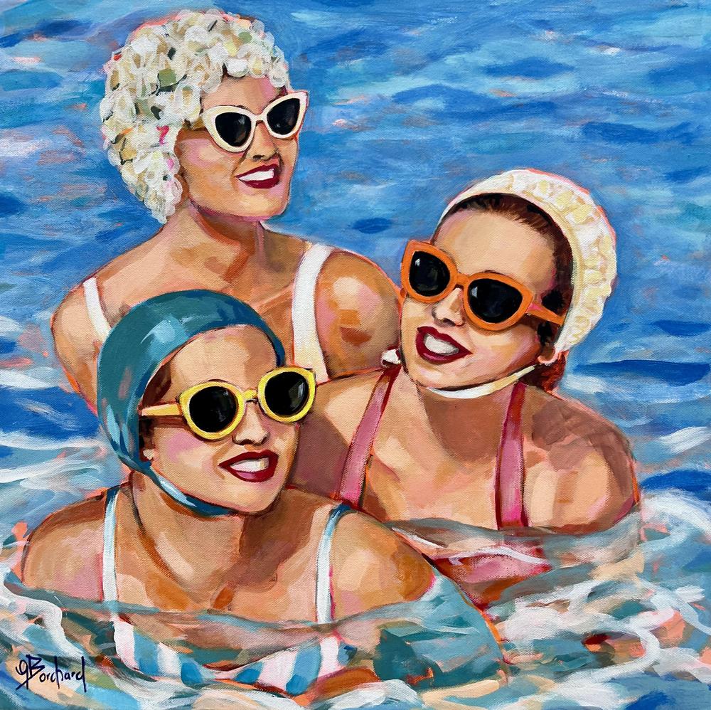 The Three of Us-by-Glenda Borchard-original art-Gioia