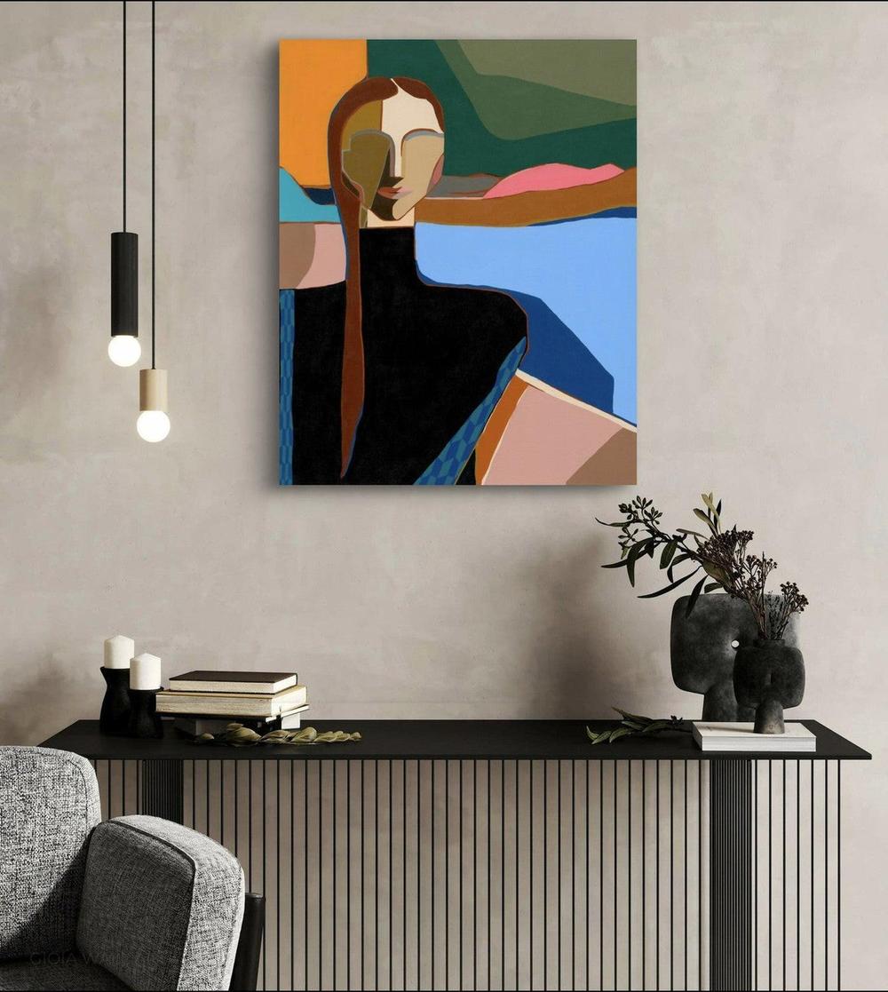 Toss of the Coin, Acrylic on Canvas, 61x76cm, by Gina Ward , Original Artwork-by-Gina Ward-original art-Gioia