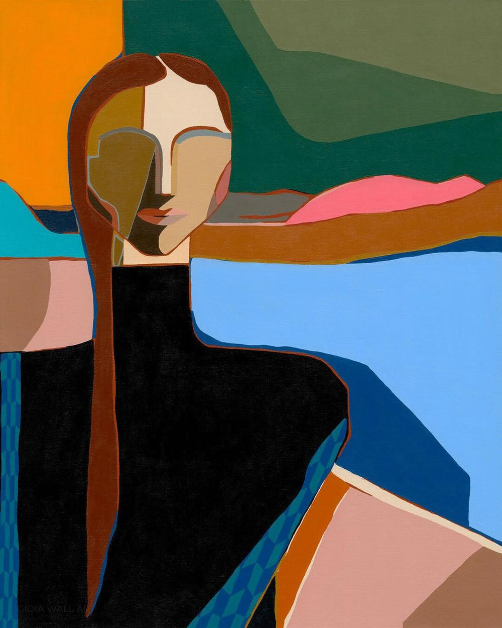 Toss of the Coin, Acrylic on Canvas, 61x76cm, by Gina Ward , Original Artwork-by-Gina Ward-original art-Gioia