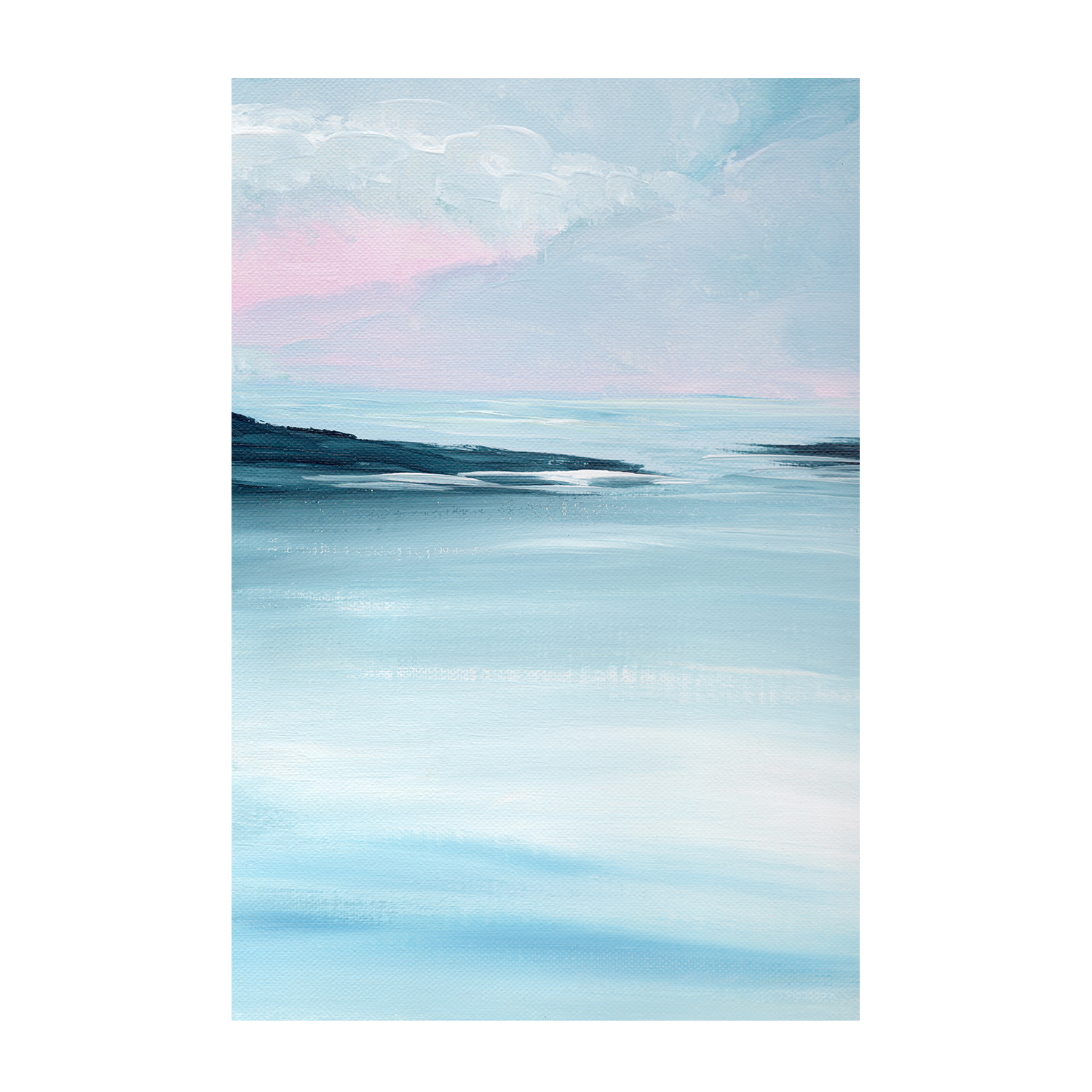 Waves Of Tranquility, Style A, Hand-Painted Canvas