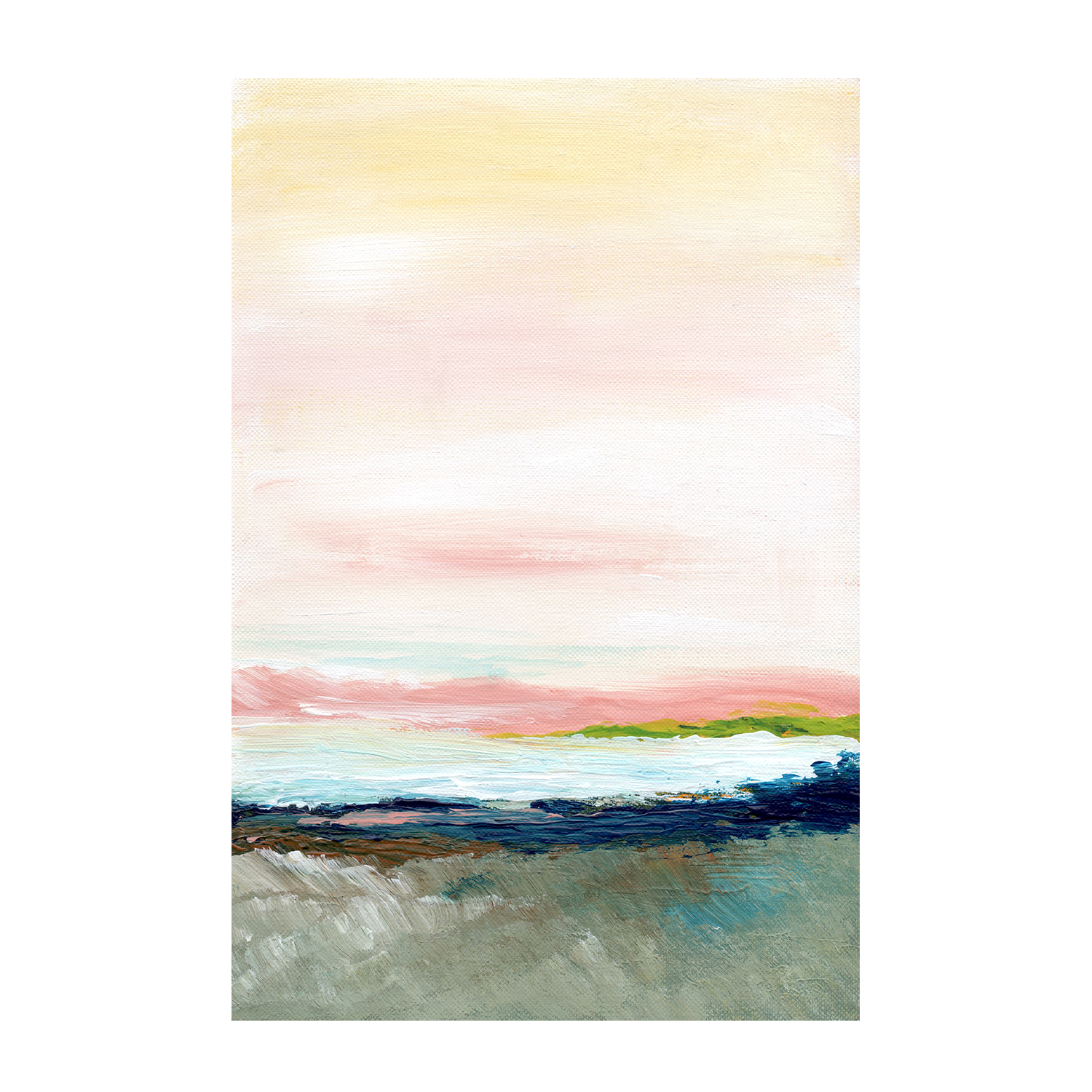Morning Mist, Style A, Hand-Painted Canvas