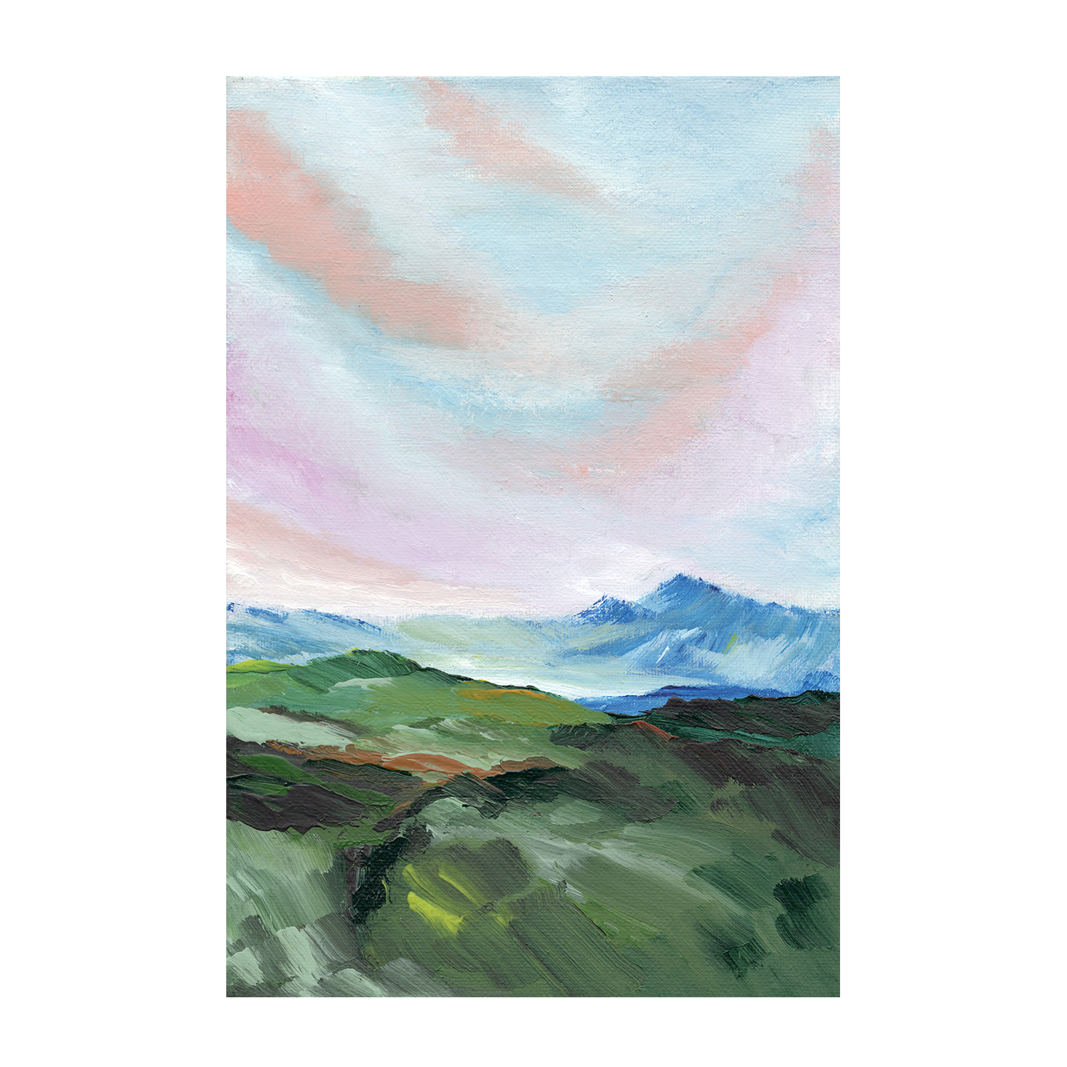 Serene View, Hand-Painted Canvas